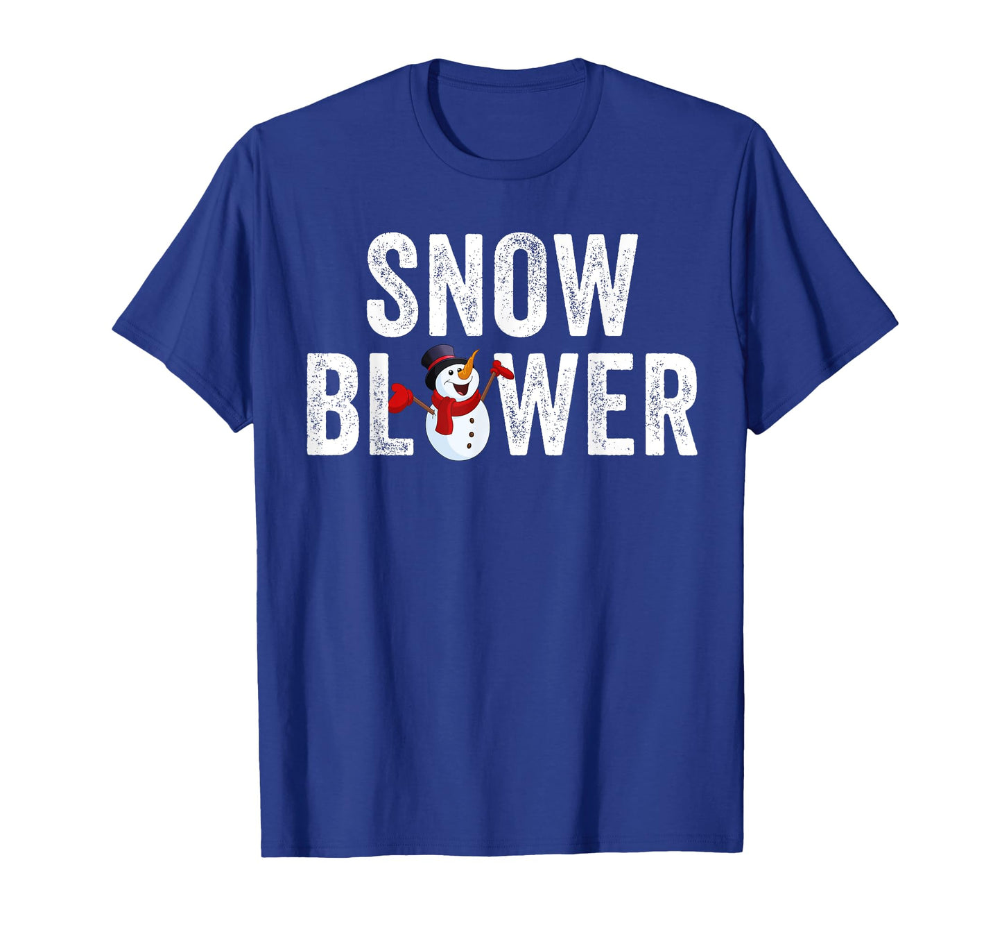 Snowman and Snow Blower Couples Matching Christmas Costume T-Shirt