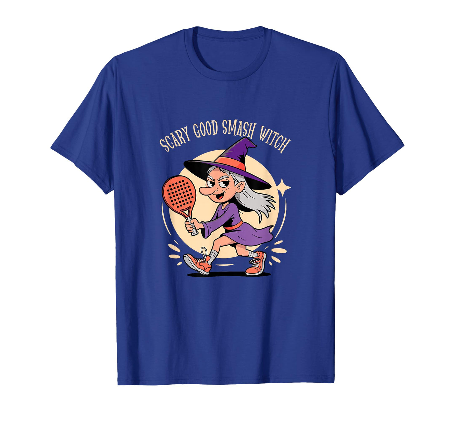 Scary Good Smash Witch Padel Halloween Pun T-Shirt