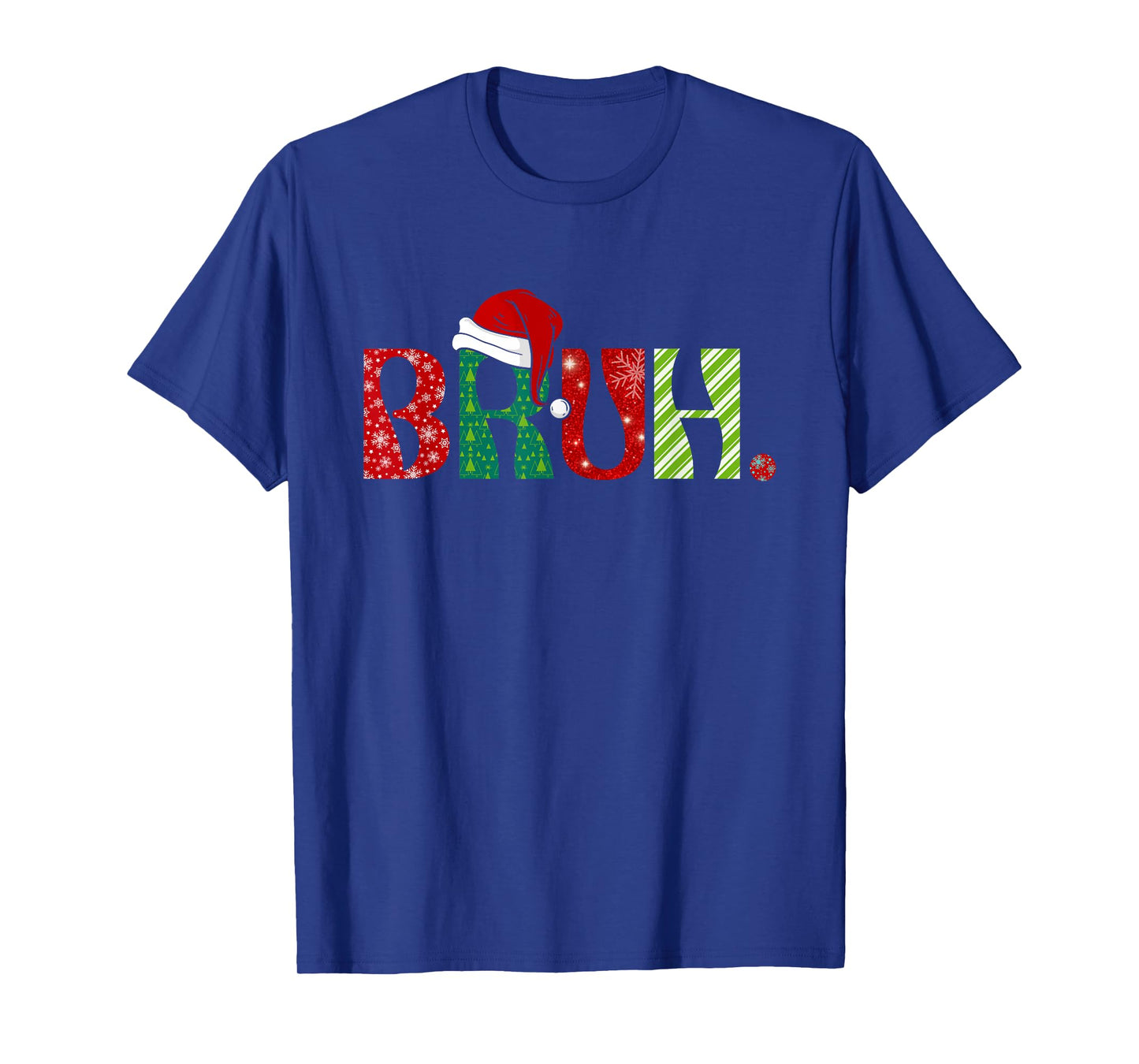 Merry Christmas Bruh Santa Claus Snow Xmas Matching Family T-Shirt