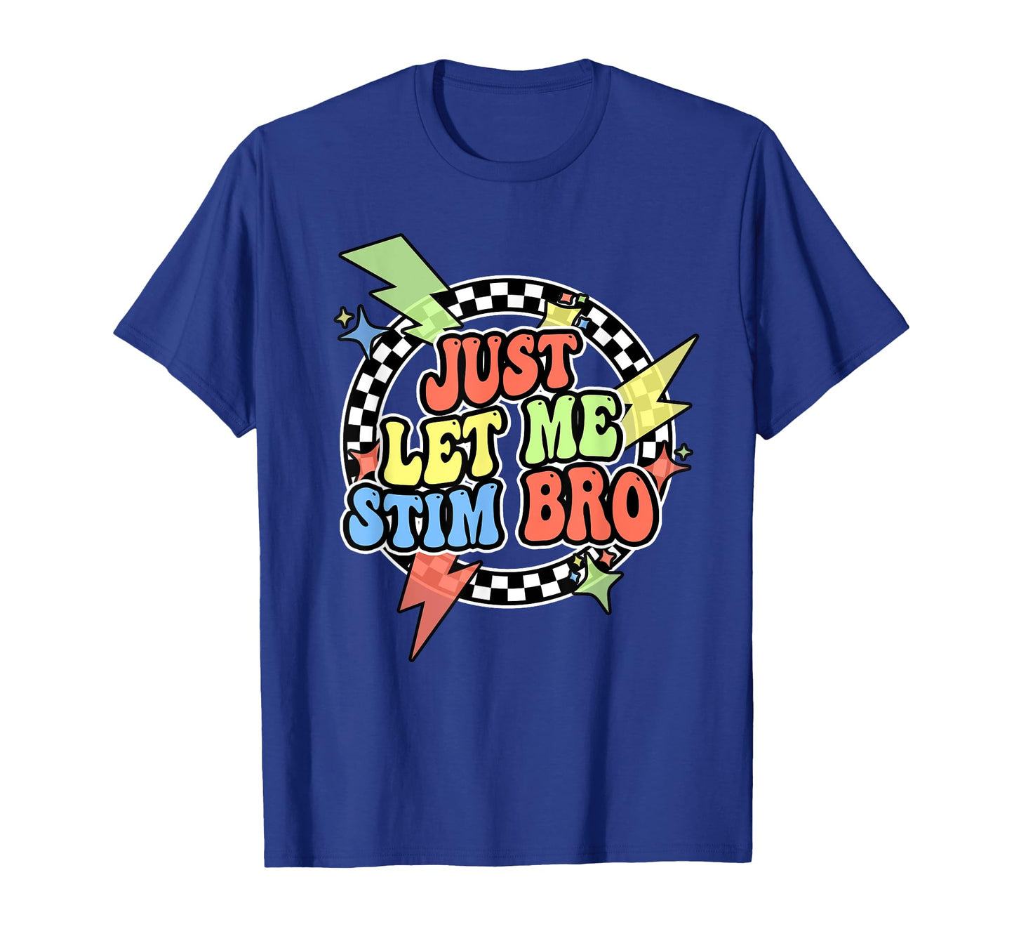 Retro Just Let Me Stim Bro Shirt Kids Toddler Awareness T-Shirt