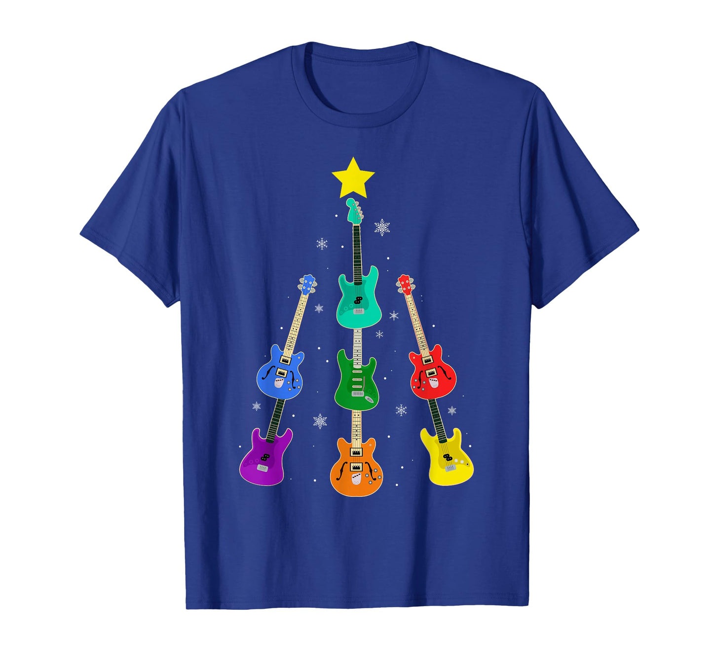 Guitar Christmas Tree Musical Guitar Lovers Guitarist Xmas T-Shirt