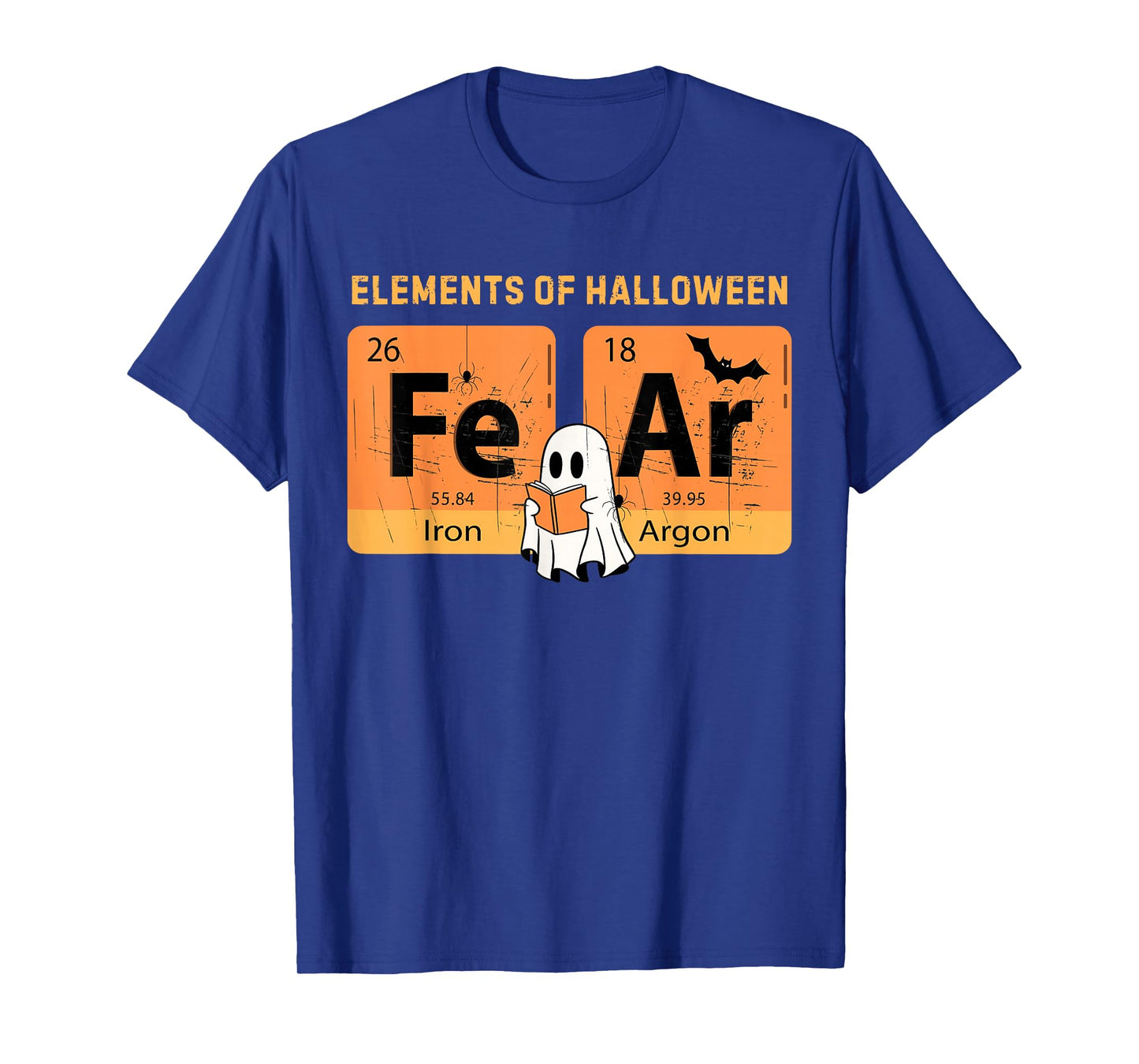Vintage Elements of Halloween Fear Periodically Chemistry T-Shirt