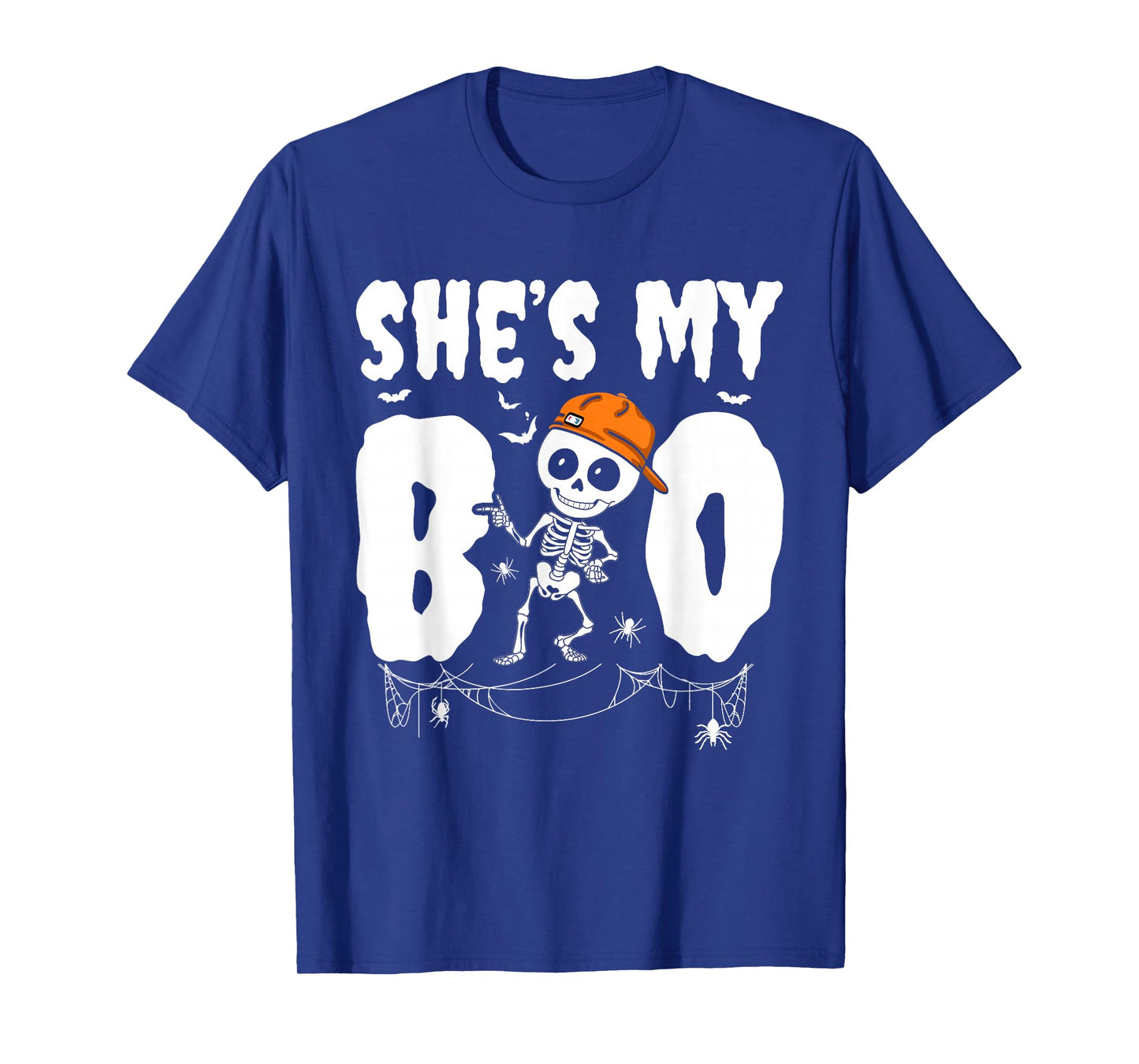 Halloween Matching Couple Fun Skeleton Shes My Boo Boyfriend T-Shirt