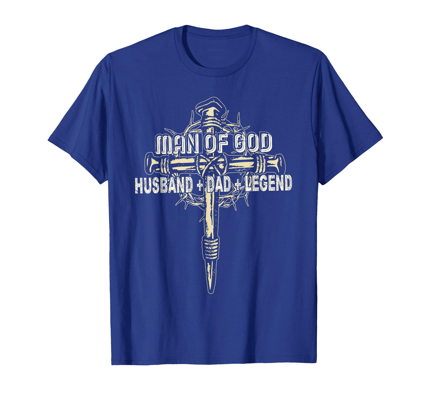 Man Of God Husband Dad Happy Father's Day Proud Christian T-Shirt