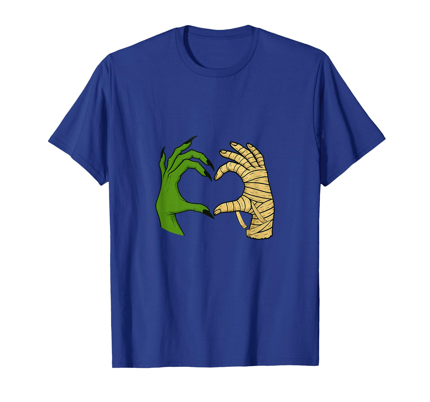 Mummy Hands Witch Heart Sign Retro Halloween Costume T-Shirt