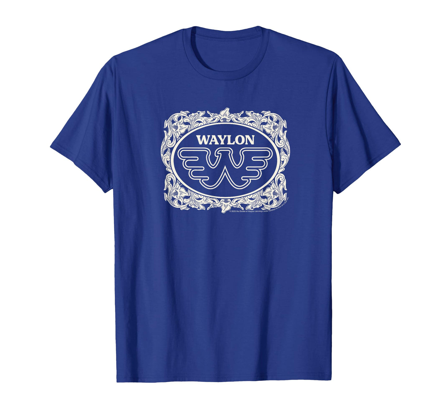 Waylon Jennings - Floral Logo T-Shirt