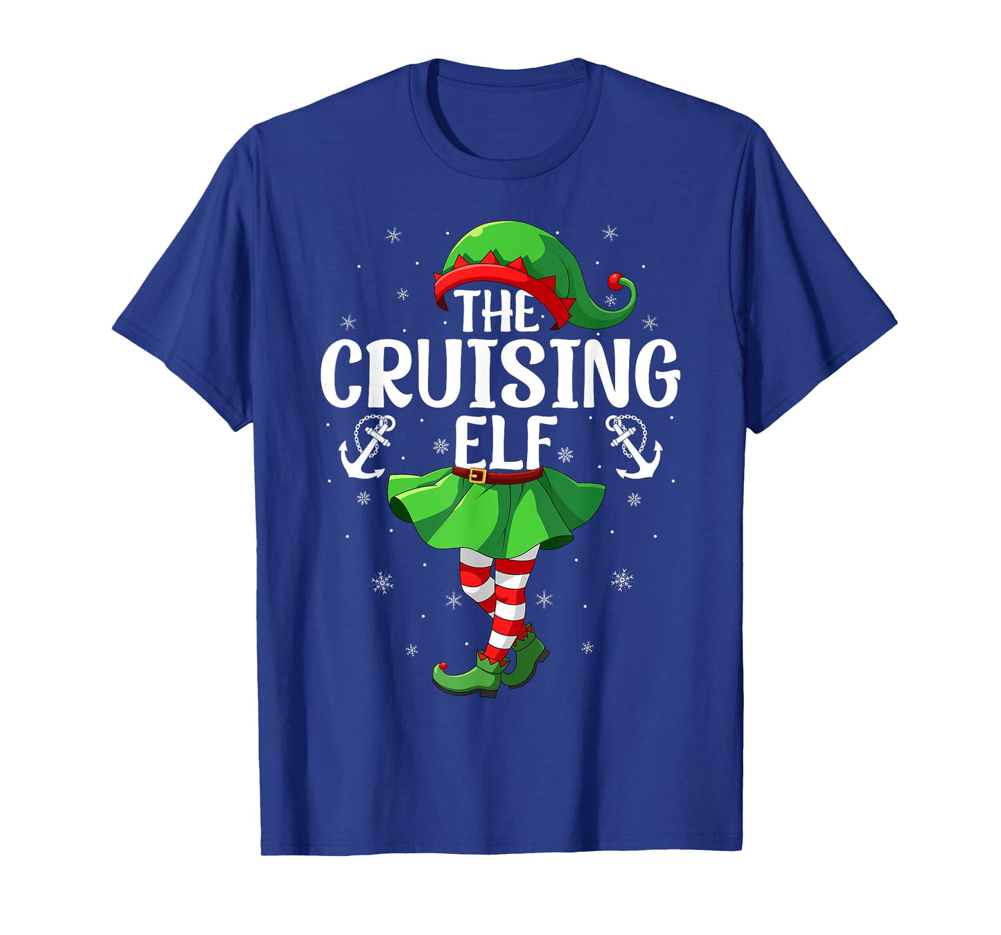 Cruising Elf Christmas Girls Women Elf Squad Xmas Family T-Shirt