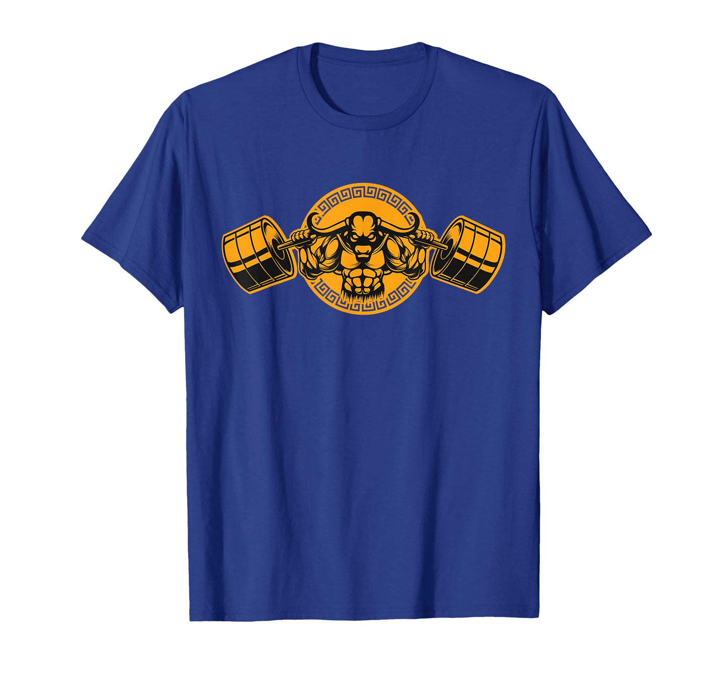 Minotaur Lifts Weights, Fitness Workout at Gym - Minotaur T-Shirt