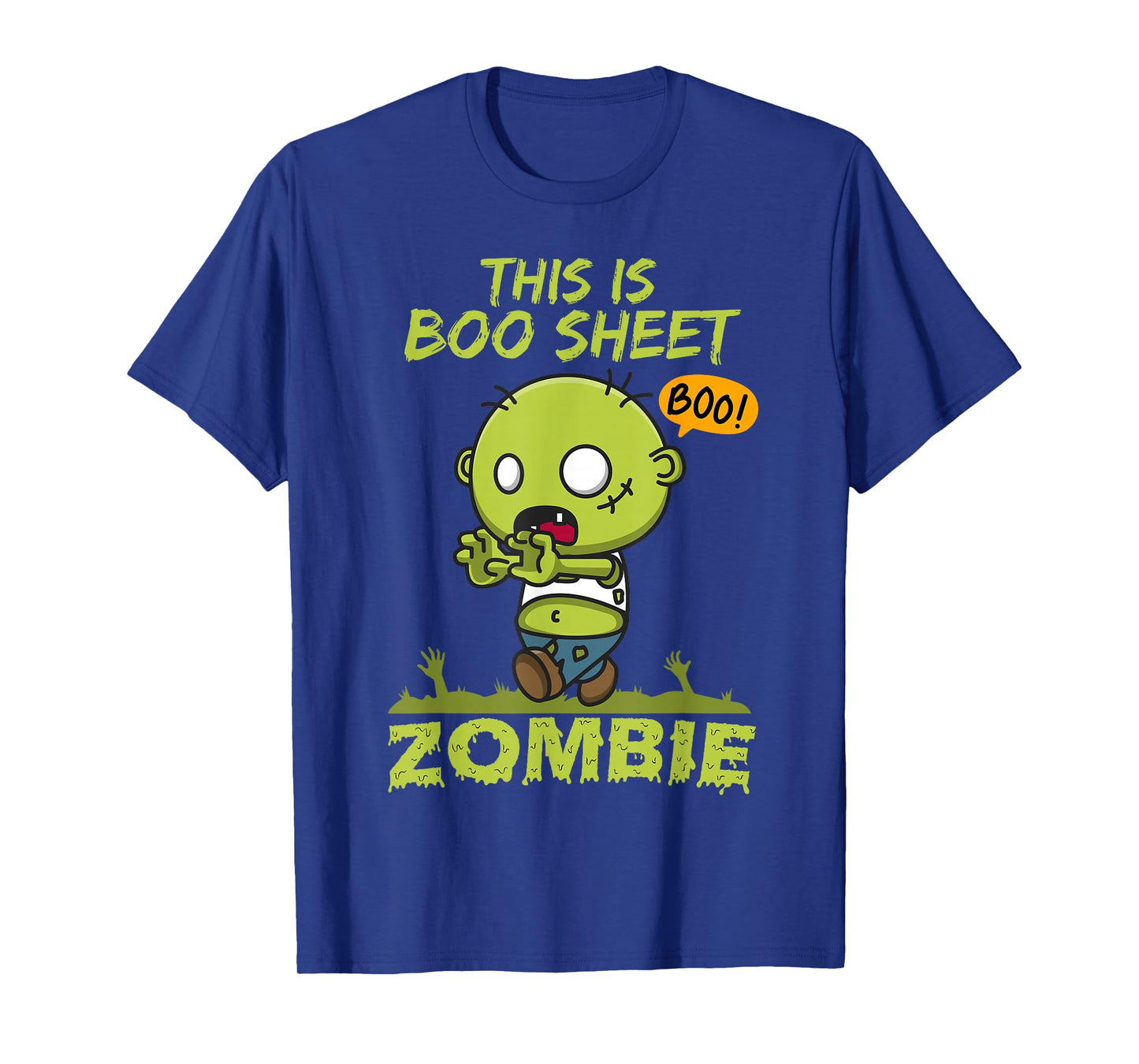 This is Boo Sheet Zombie Cute Halloween Costume Men Women T-Shirt