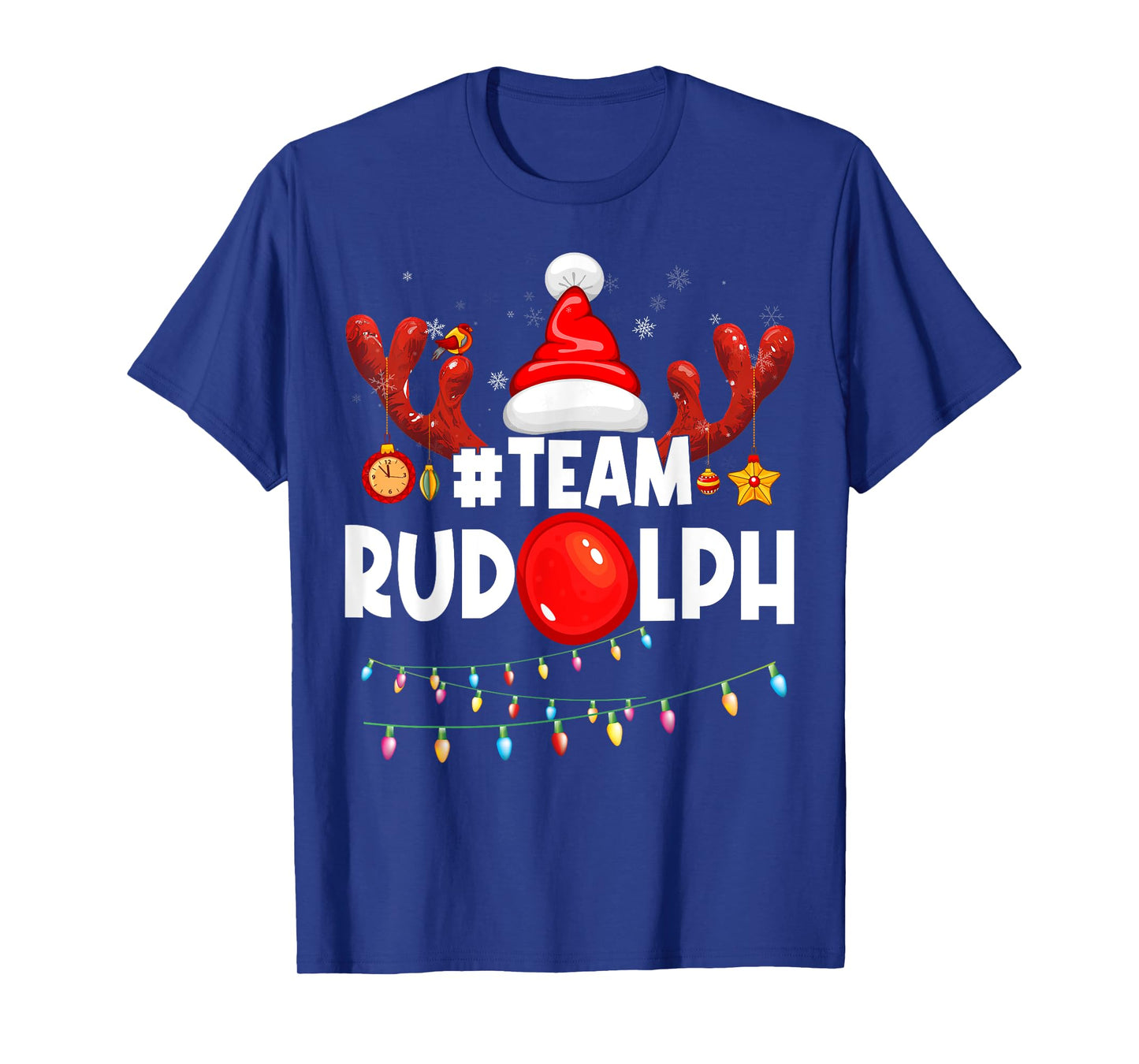 Team Rudolph-Cool Christmas Reindeer Costume T-Shirt