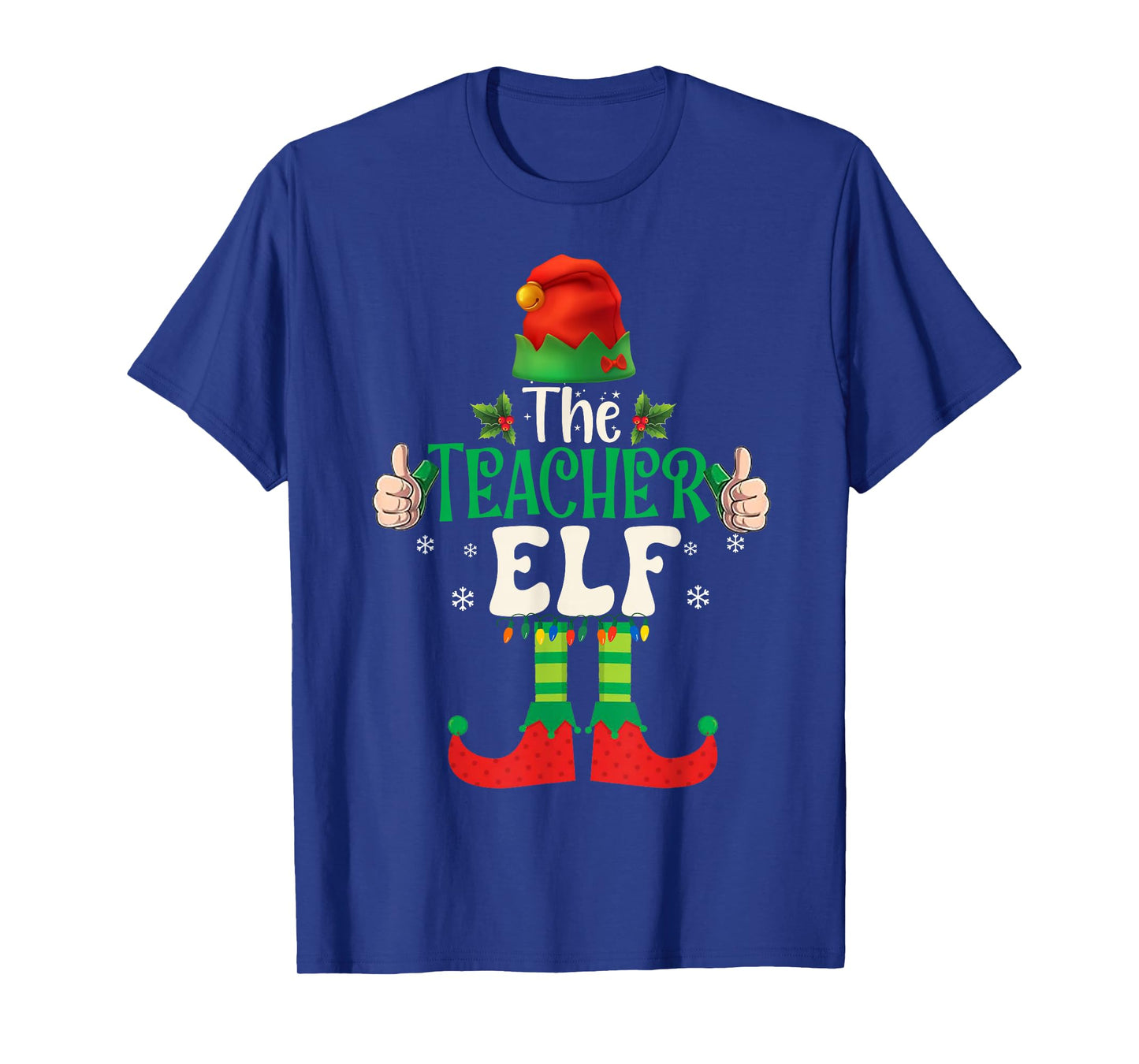 Funny The Teacher Elf Group Matching Family Christmas 2025 T-Shirt