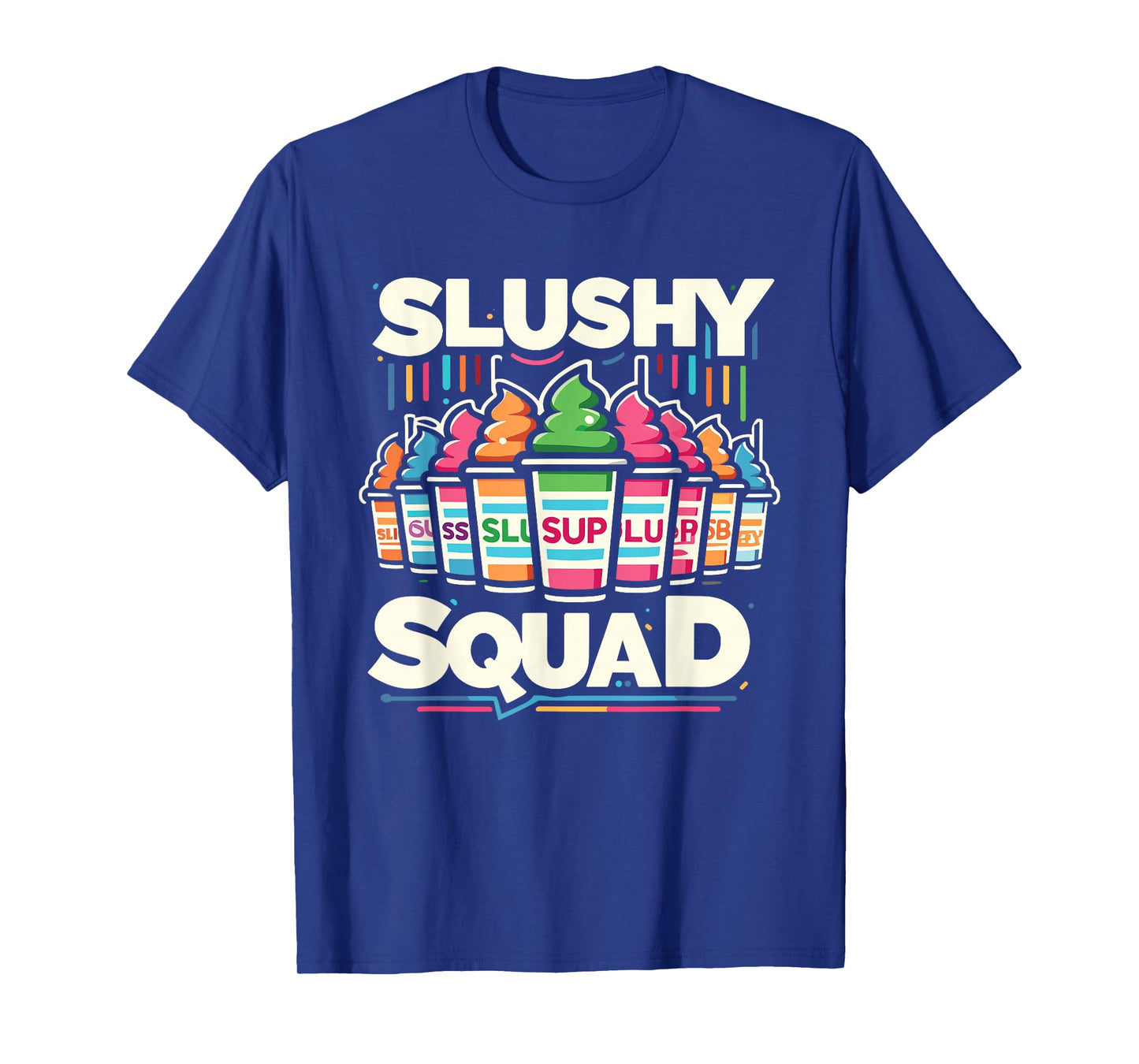 Slushy Squad Retro Rainbow Line-Up T-Shirt