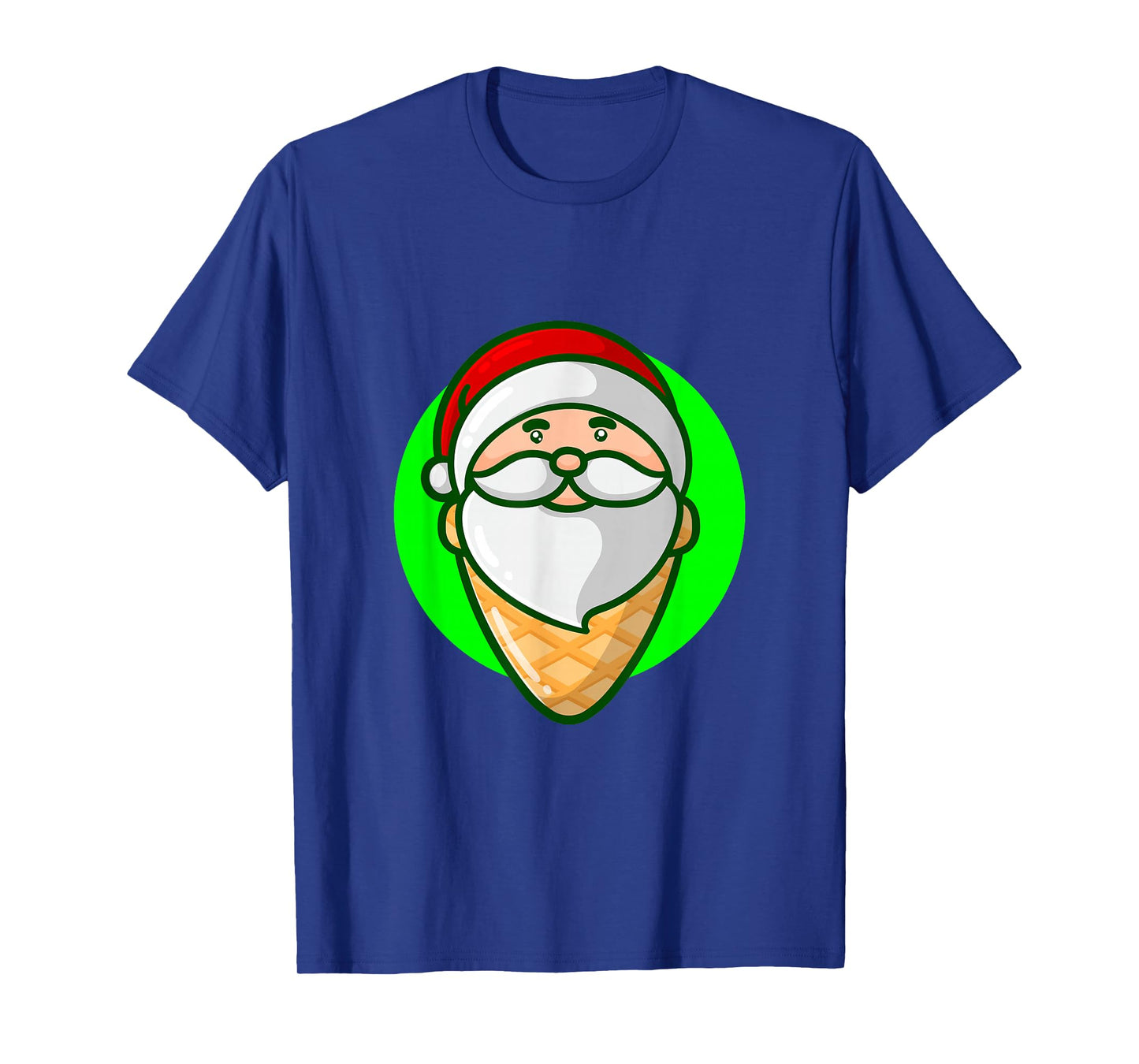 ice Cream Cone Santa Funny Christmas T-Shirt