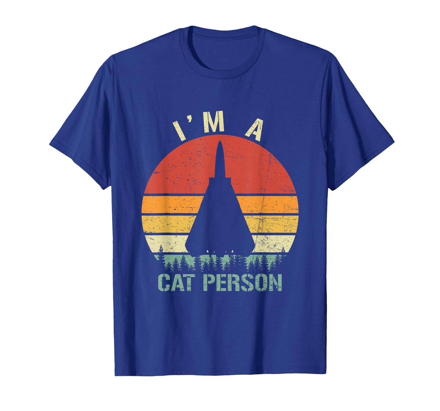 I'm A Cat Person Vintage Retro F-14 Tomcat Fighter Jet T-Shirt
