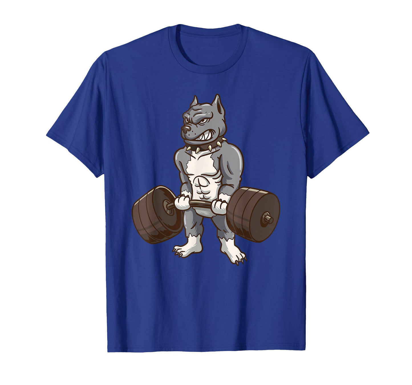 Pitbull Powerlifting Weight Lifting Dog Lovers Gift T-Shirt