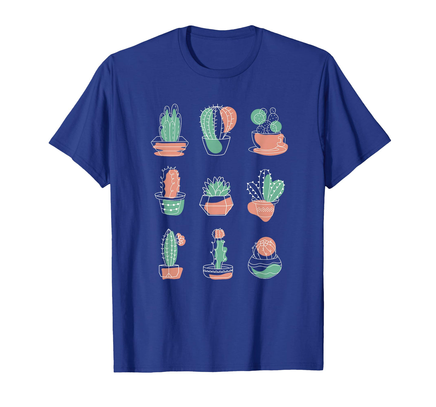 Boho Cactus Abstract Doodle Desert Art T-Shirt