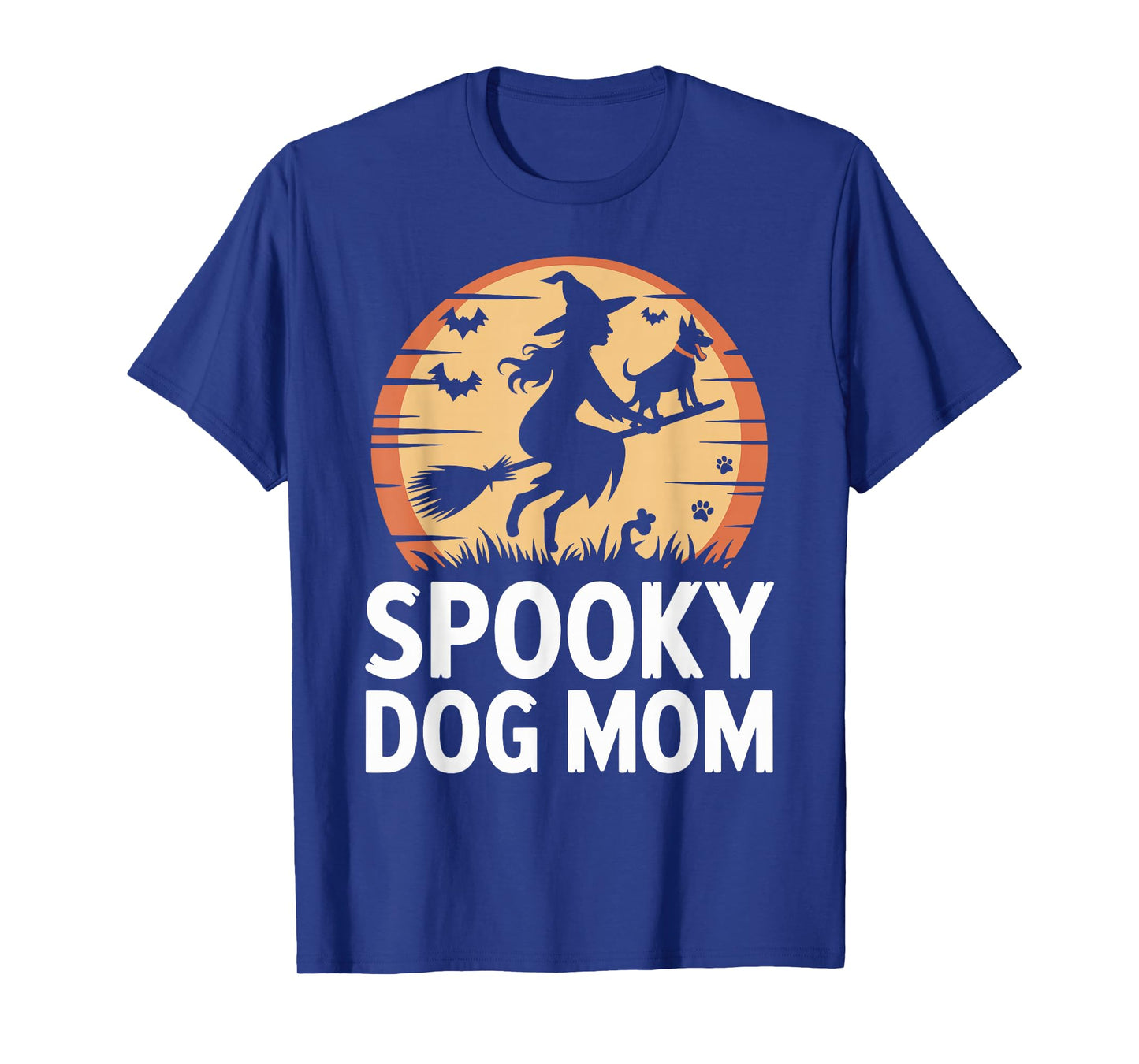 Spooky Dog Mom Witch Halloween T-Shirt