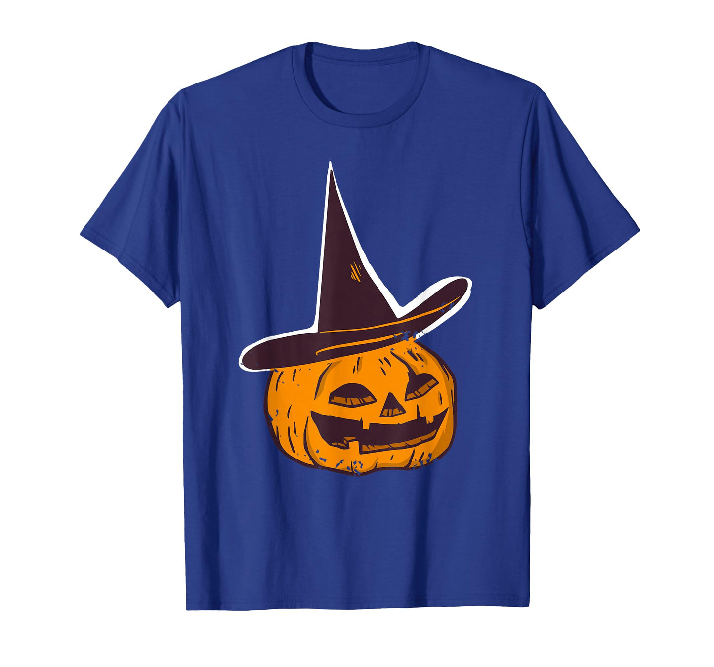 Pumpkin Witch Hat Halloween Humor Spooky Laugh T-Shirt
