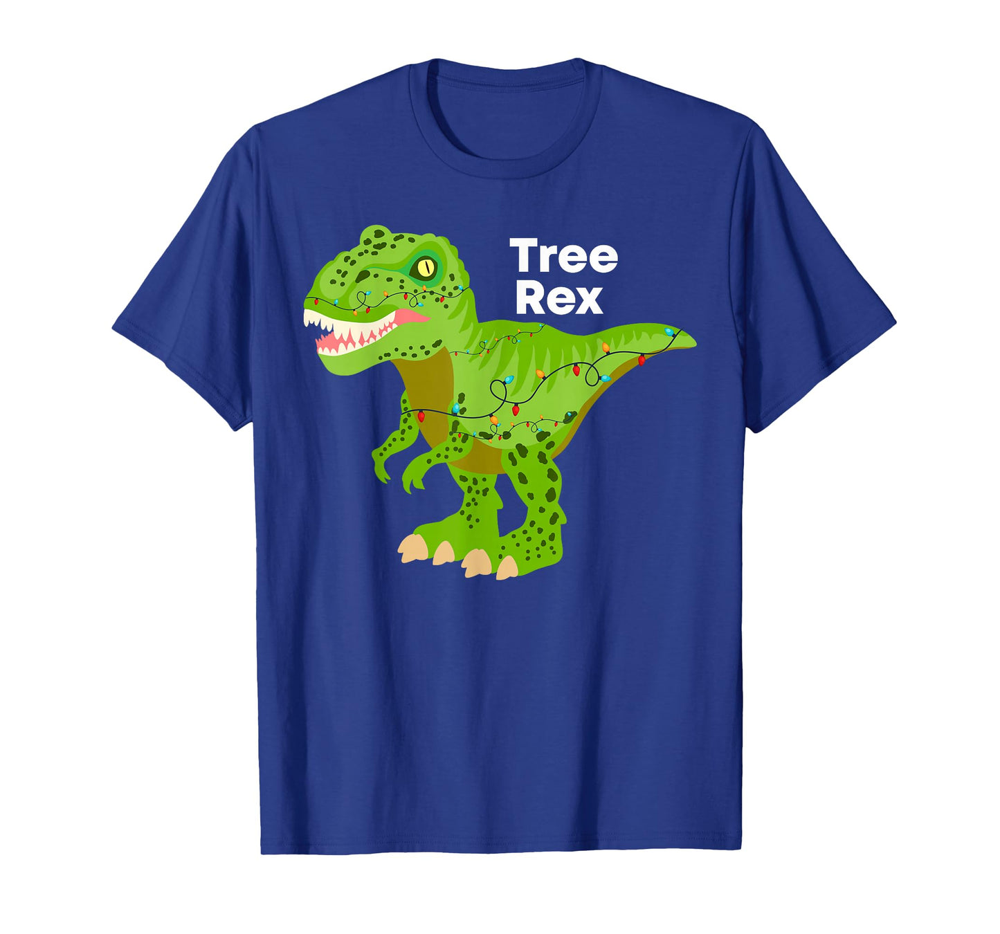 Tree Rex -Fun Dinosaur Christmas Lights Xmas Holiday Costume T-Shirt