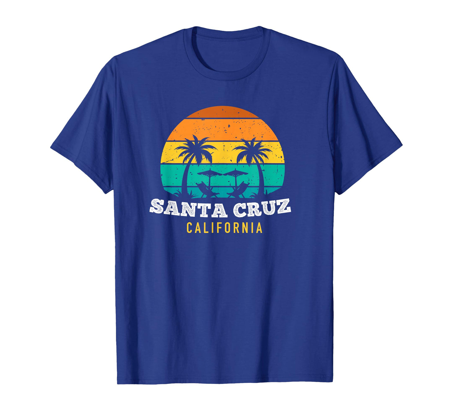 Santa Cruz California Vintage Sunset Beach Vacation Graphic T-Shirt