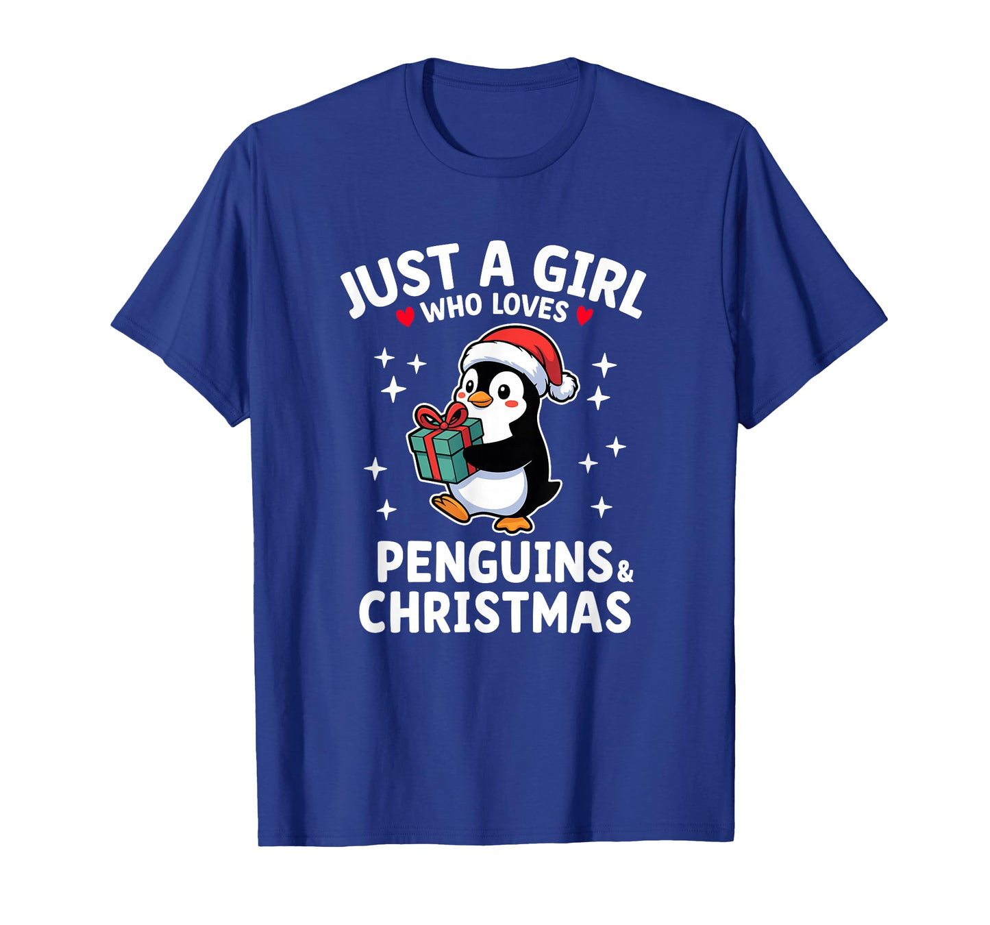 Just a Girl Who Loves Penguins and Christmas T-Shirt