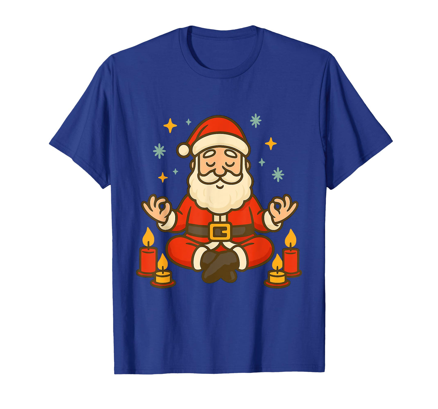 Santa Claus Meditation β Mindful Xmas Look with Candles T-Shirt