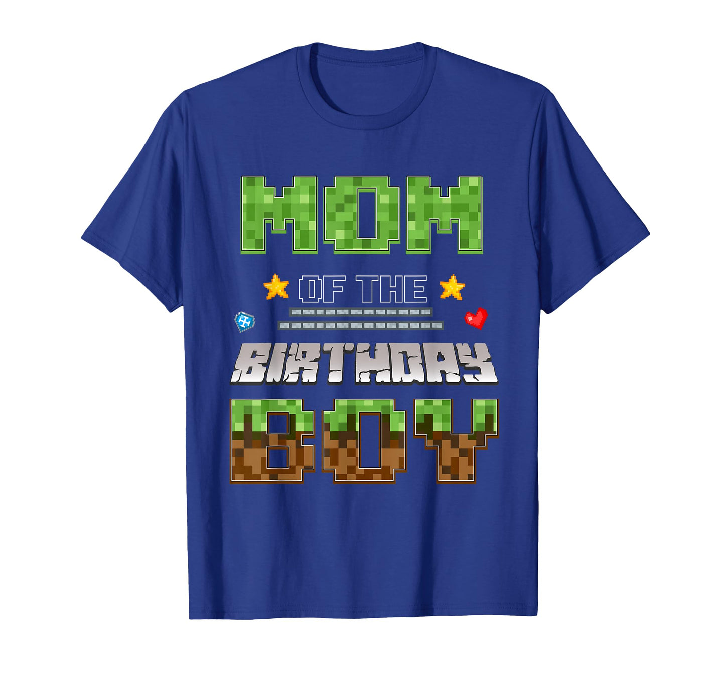 Mom of The Birthday Boy Video Gamer Pixel Birthday Party T-Shirt