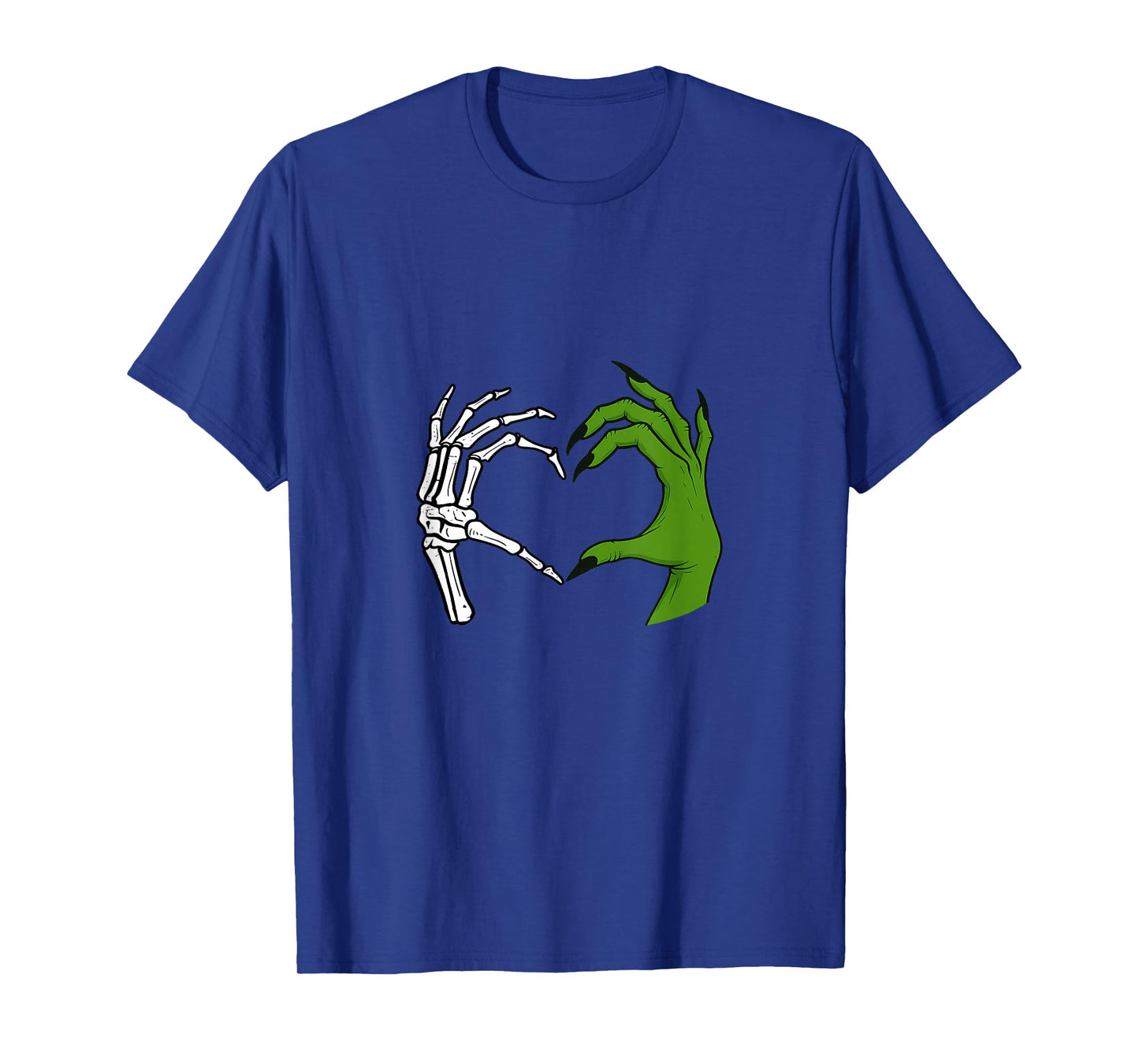 Skeleton Hands Witch Heart Sign Retro Halloween Costume T-Shirt
