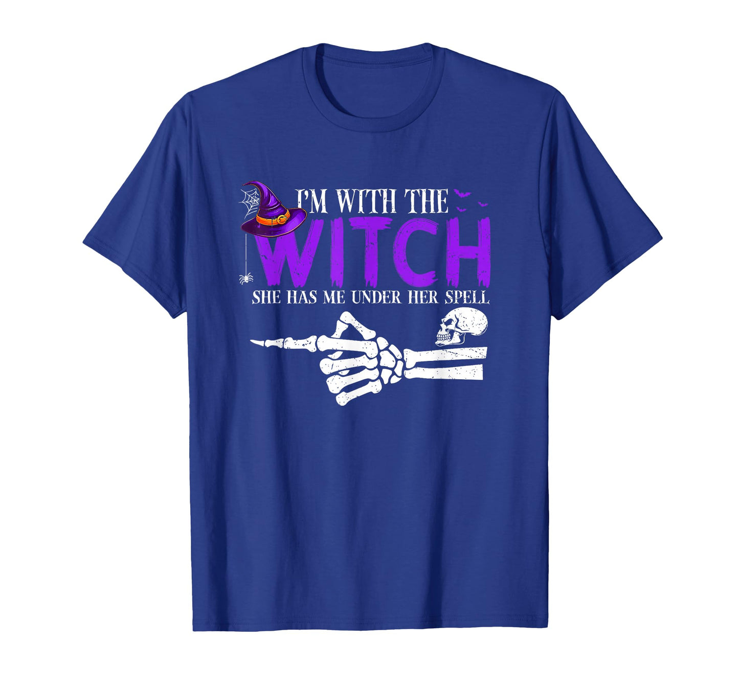 I'm with The Witch Funny Halloween Couple Costume Party T-Shirt