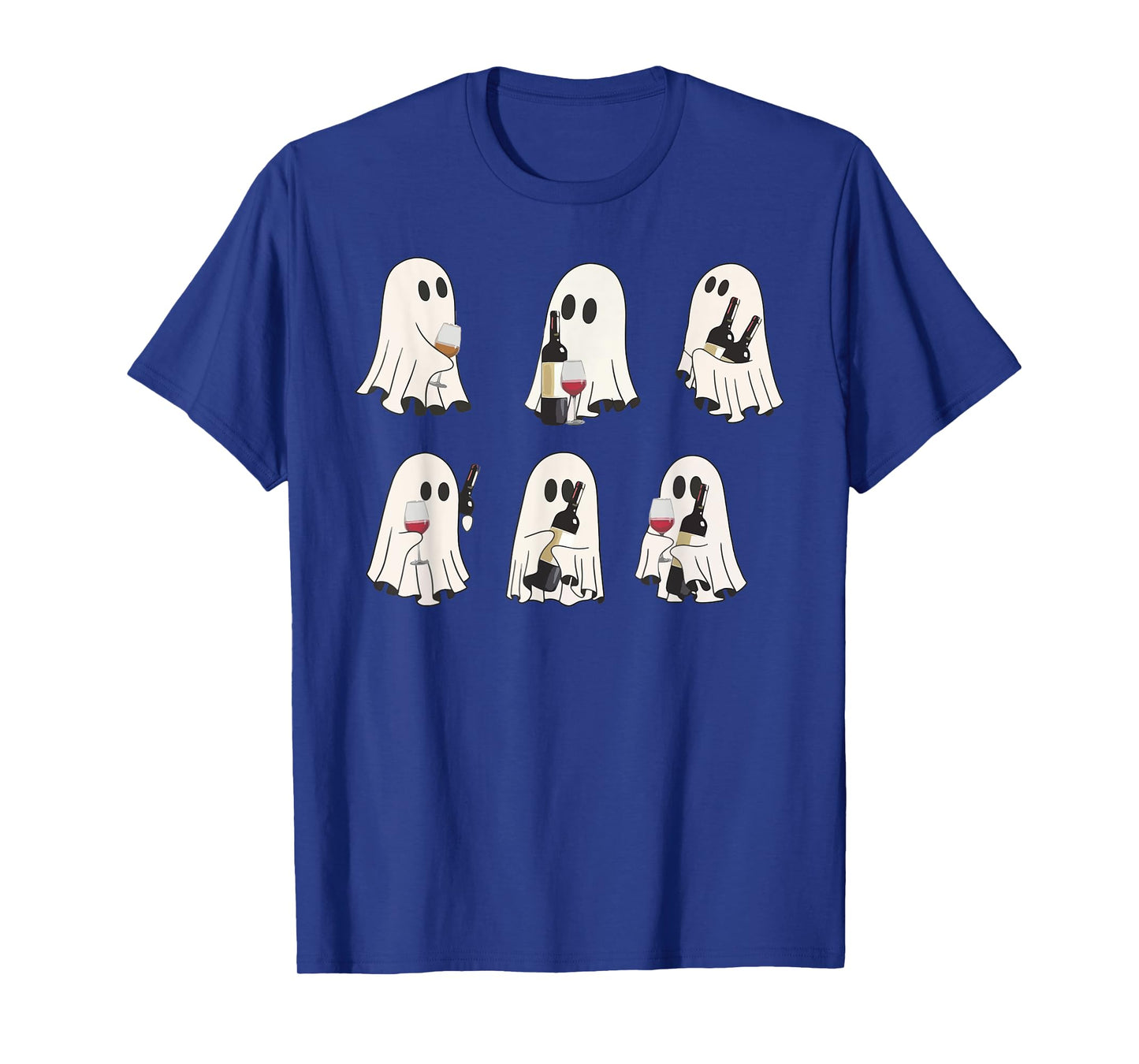 Halloween Ghost Wine Ghost Cute Lace Ghost Halloween Spooky T-Shirt