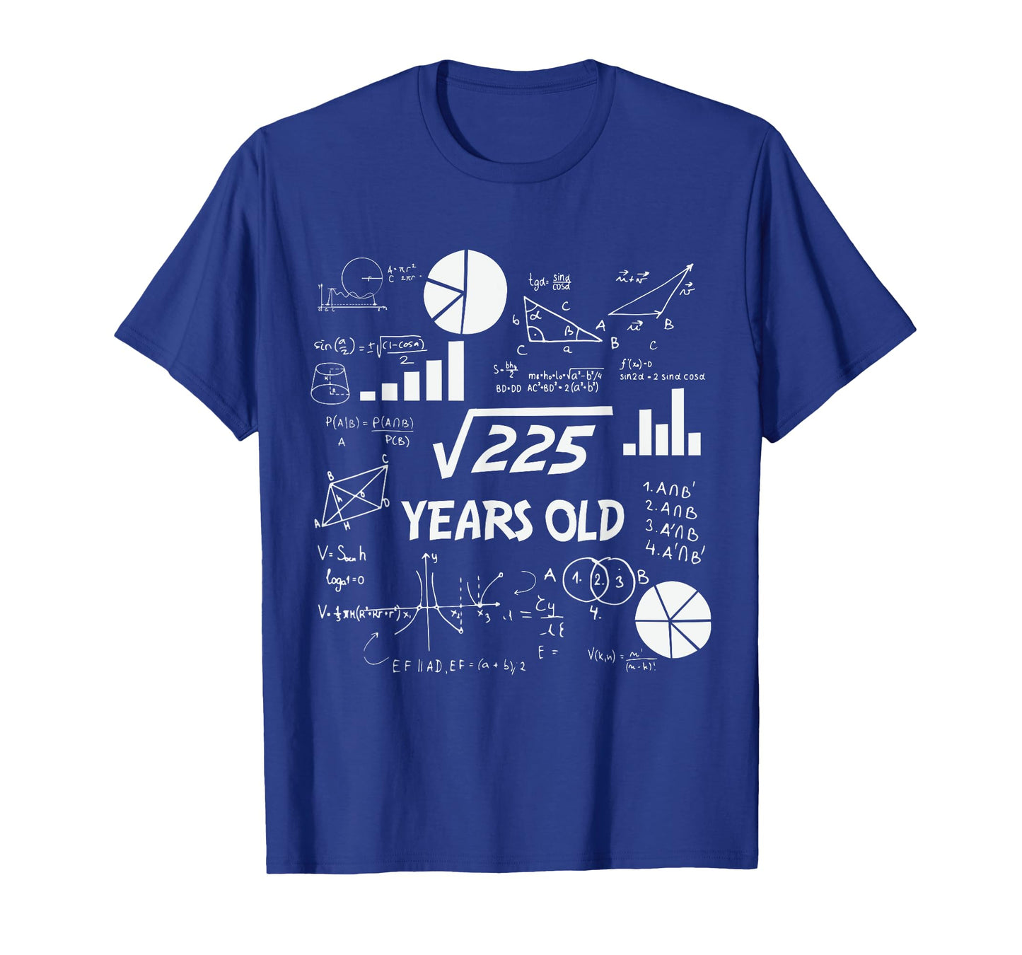 15th Birthday Square Root of 225 Math 15 Years Old Birthday T-Shirt