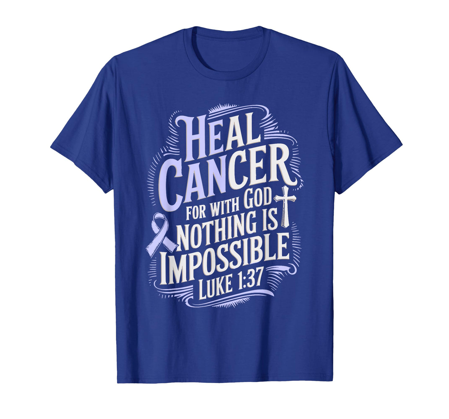 Heal Cancer Survivor Esophageal Cancer Awareness T-Shirt