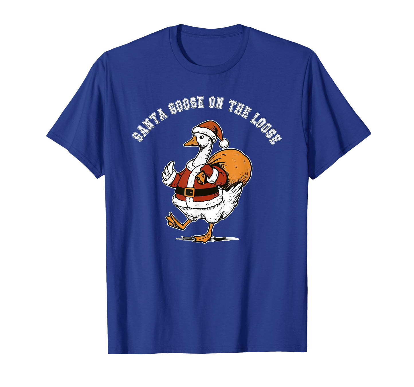 Santa Goose, On The Loose, Rhyme, Jaunty T-Shirt