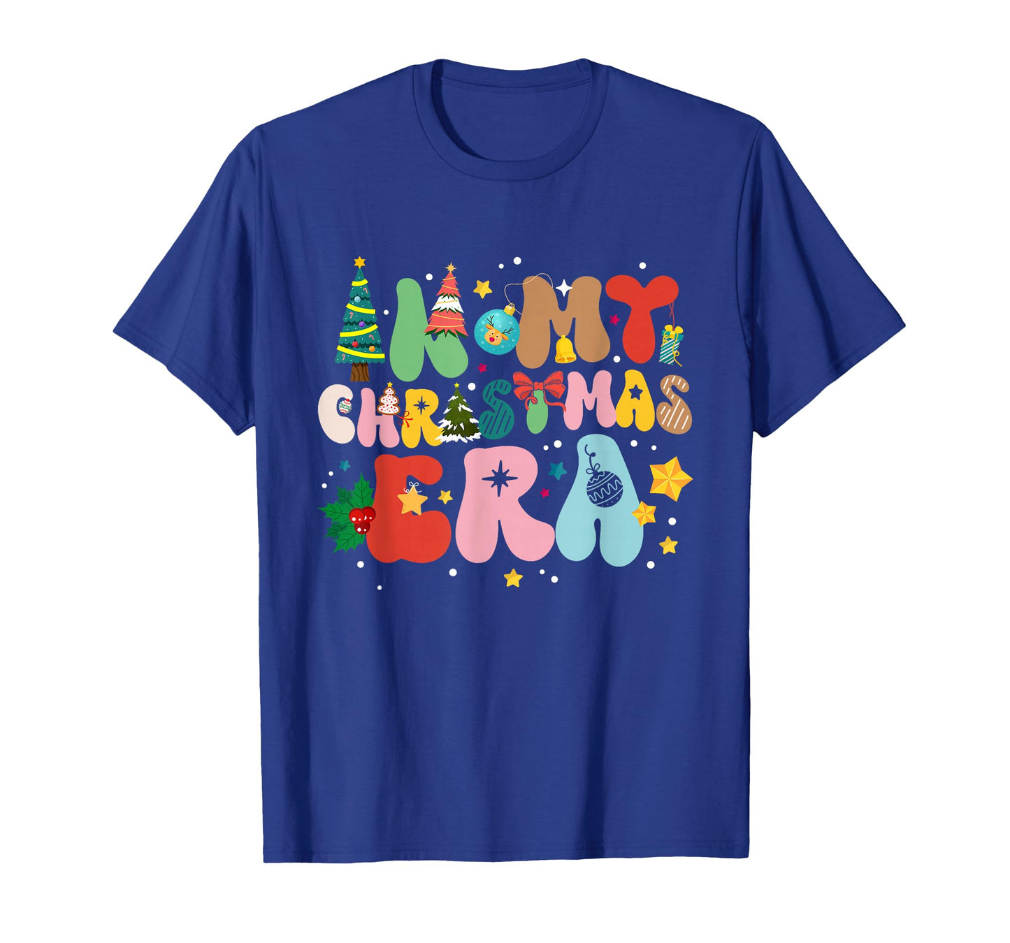 in My Christmas Era Retro Groovy Christmas Holiday Xmas T-Shirt