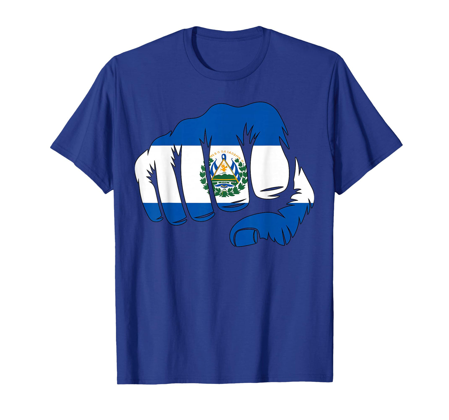 El Salvador Flag Fist T-Shirt