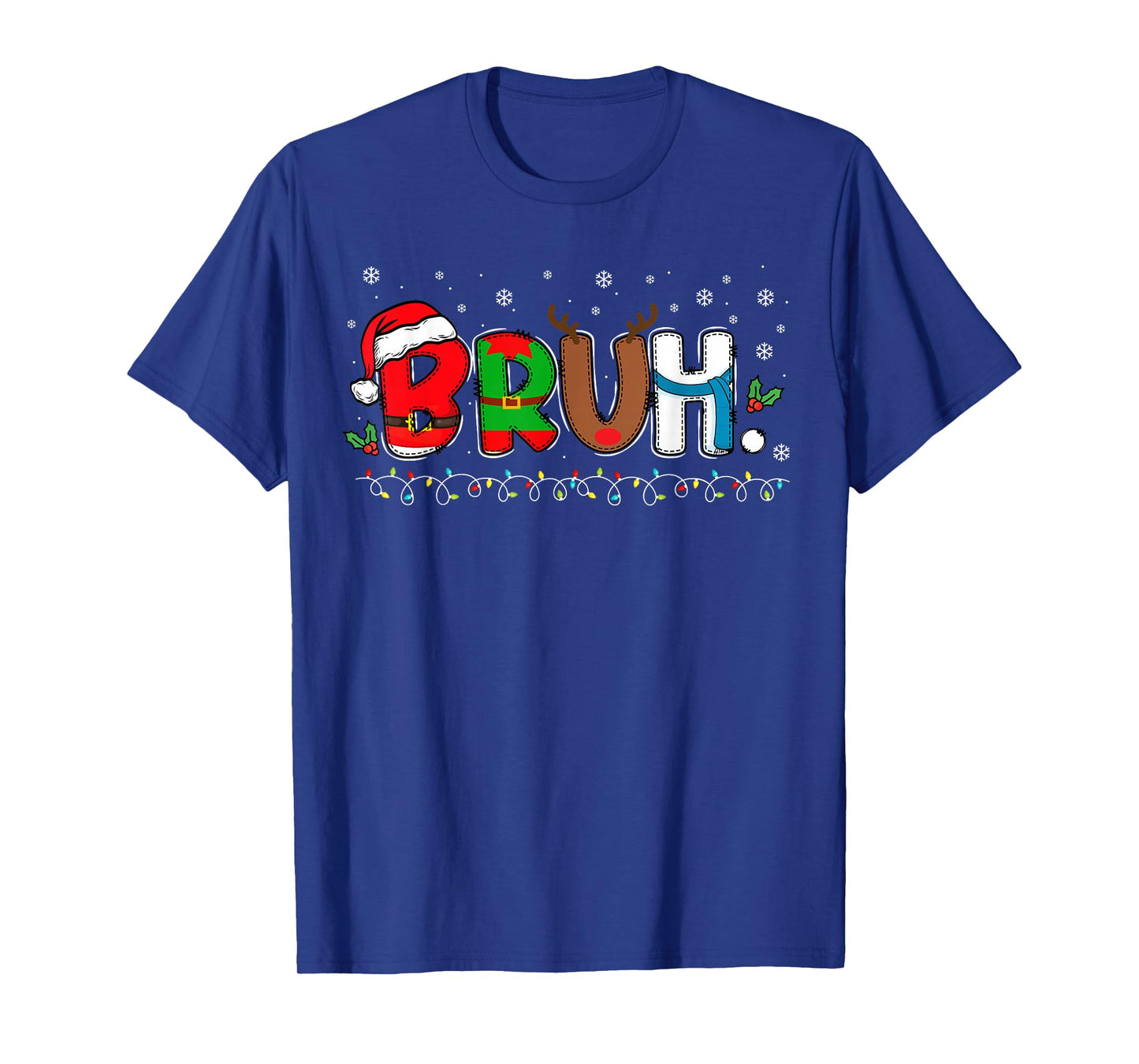 Bruh Christmas Kids Teens Boys Funny Christmas Humor Meme T-Shirt