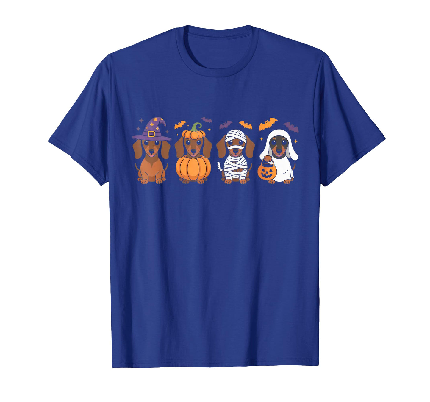Weiner Dog Witch Happy Halloweenie Cute Halloween Dachshund T-Shirt