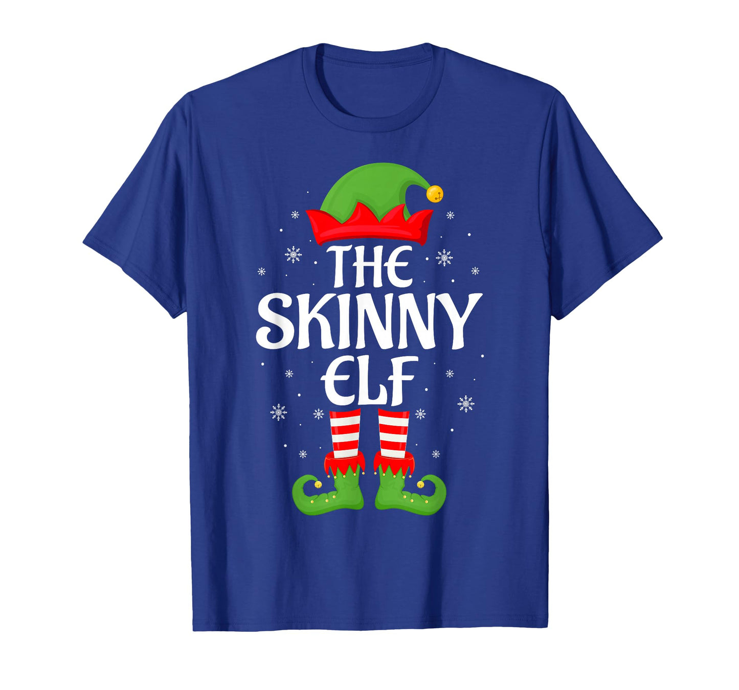 Skinny Elf Xmas Family Matching Elf Squad Christmas T-Shirt