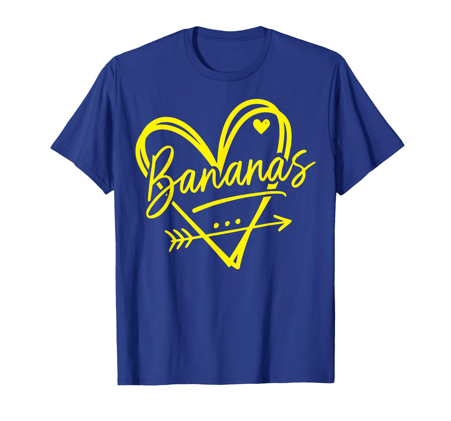 Retro Heart Bananas Graphic Aesthetic Gift For Men Women Kid T-Shirt