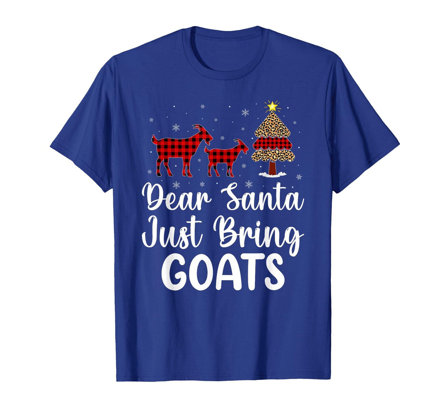 Dear Santa Just Bring Goats Christmas Pajamas T-Shirt