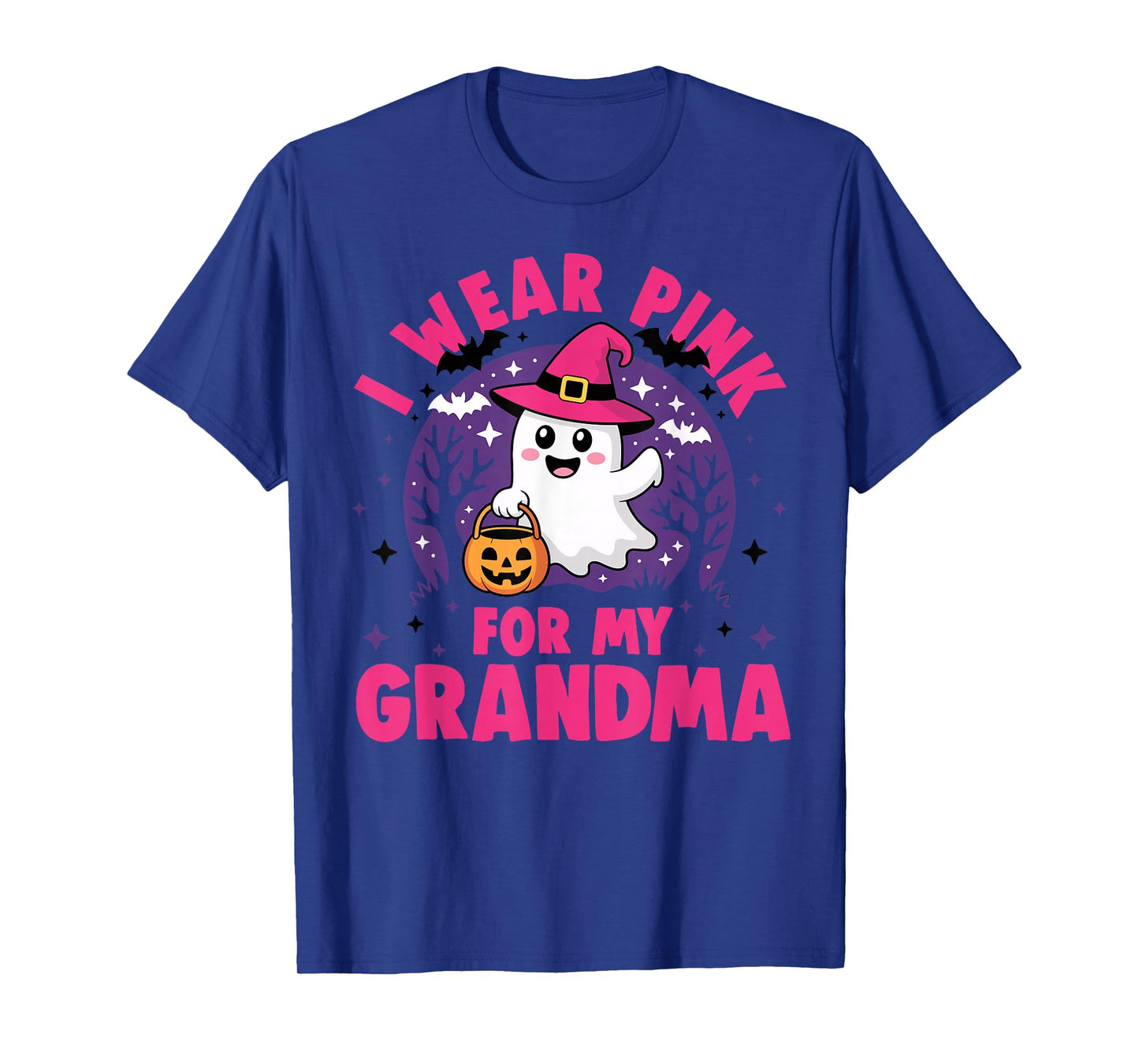 I wear Pink for My Grandma Halloween Awareness October T-Shirt