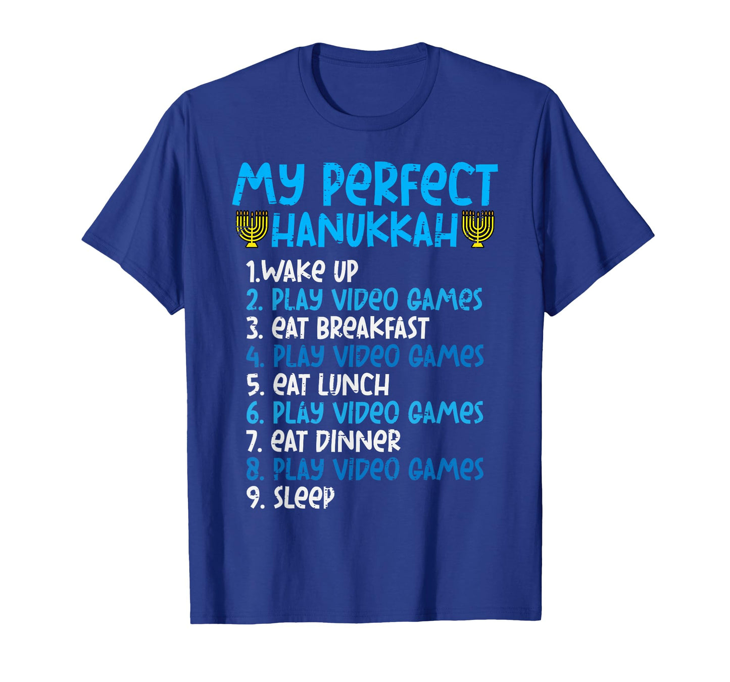 My Perfect Hanukkah Video Game Chanukah Jew Men Boys Kids T-Shirt