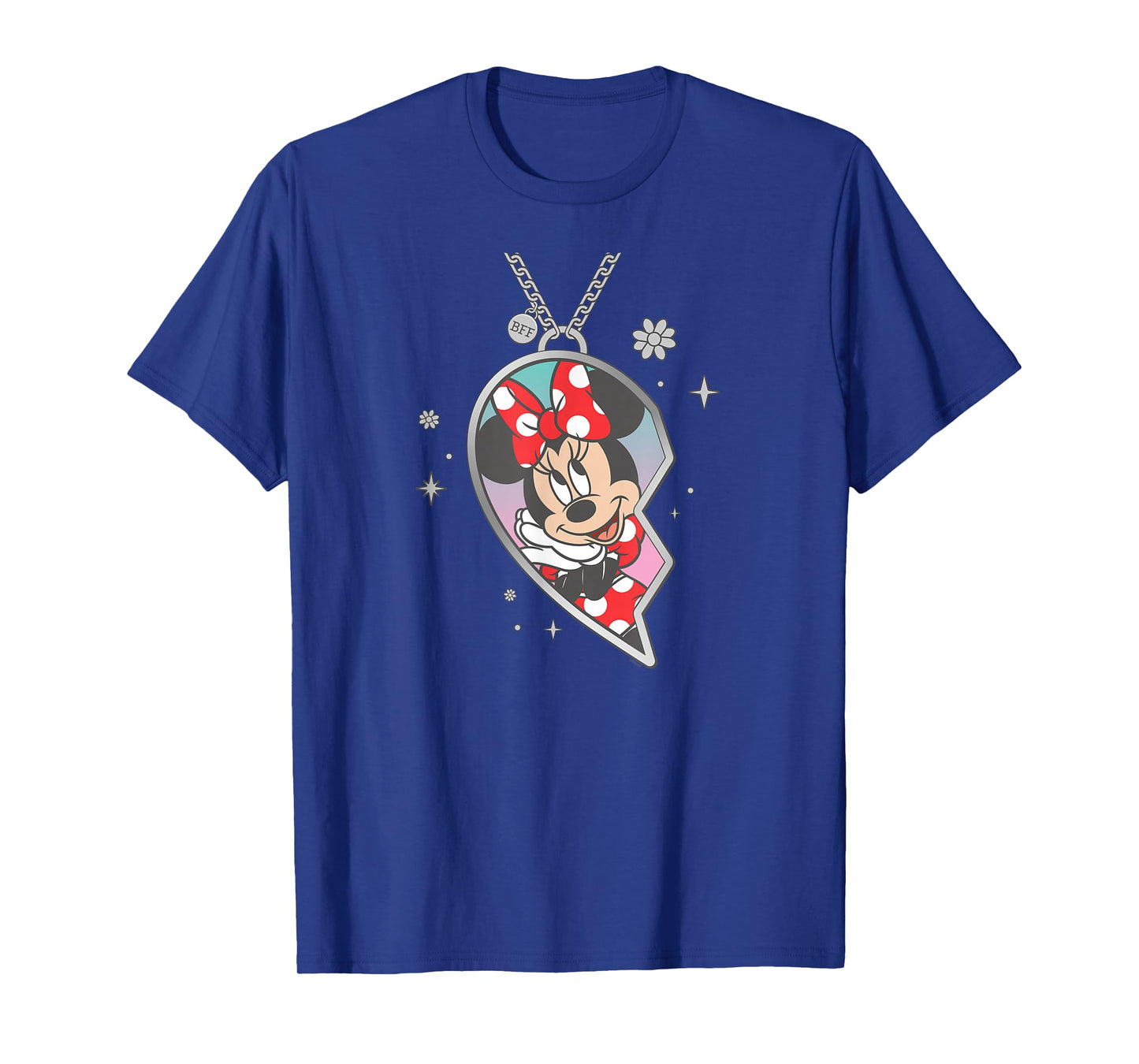 Disney BFF Best Friends Minnie Mouse Matching Heart Necklace T-Shirt