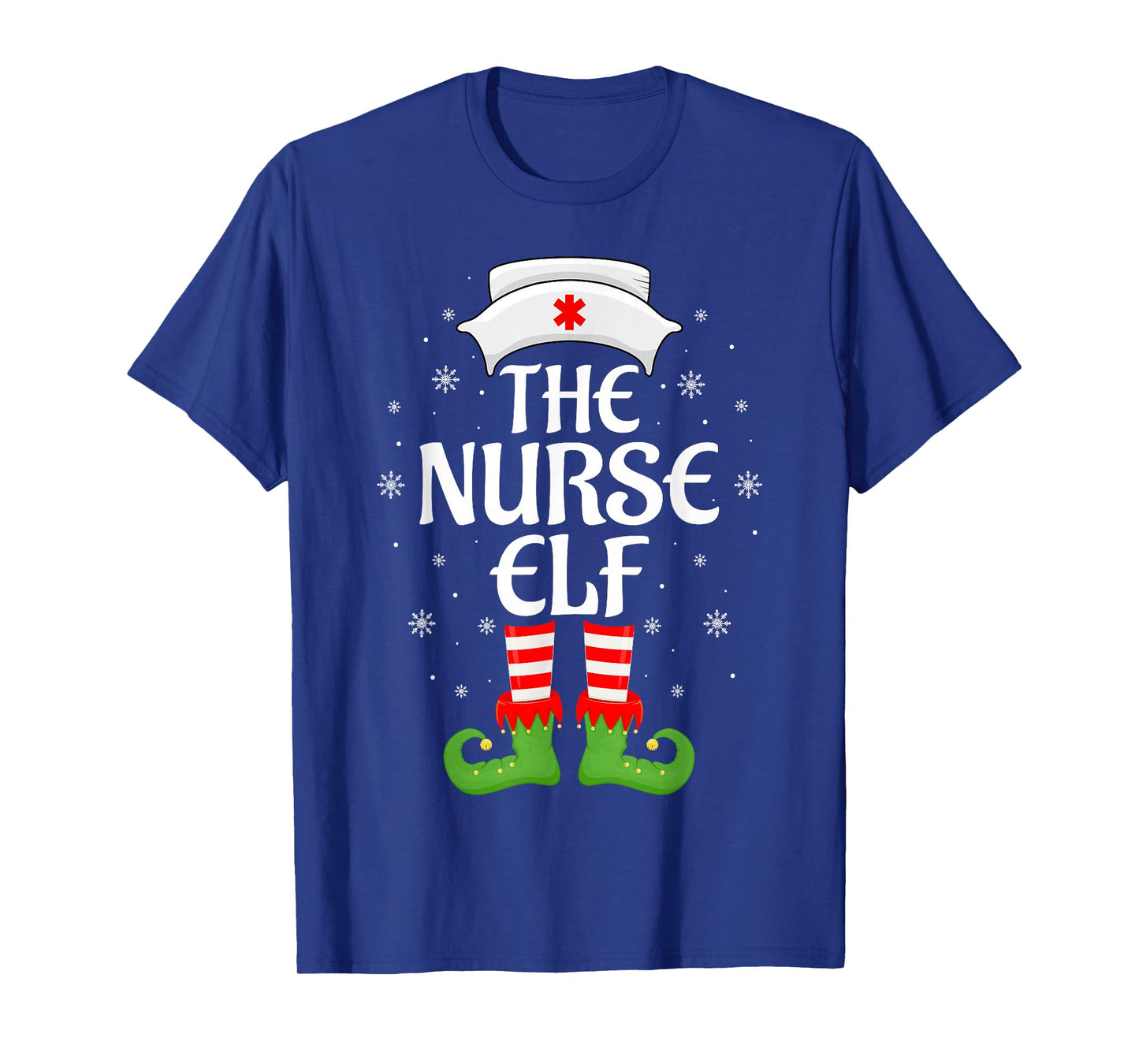 Nurse Elf Xmas Matching Family Nursing Elf Squad Christmas T-Shirt
