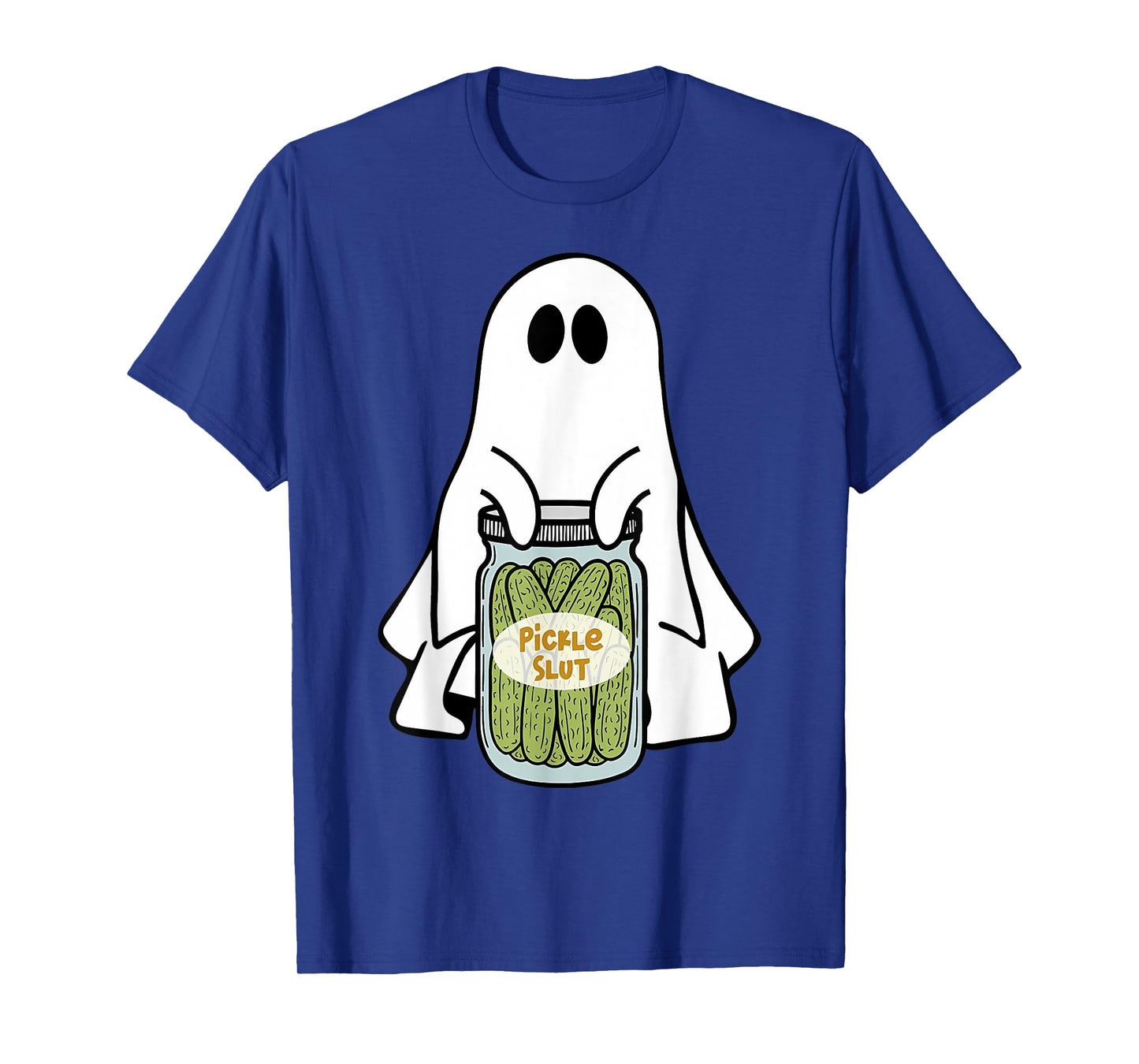 Pickle Slut Cute Ghost Vintage Canned Pickles Halloween T-Shirt