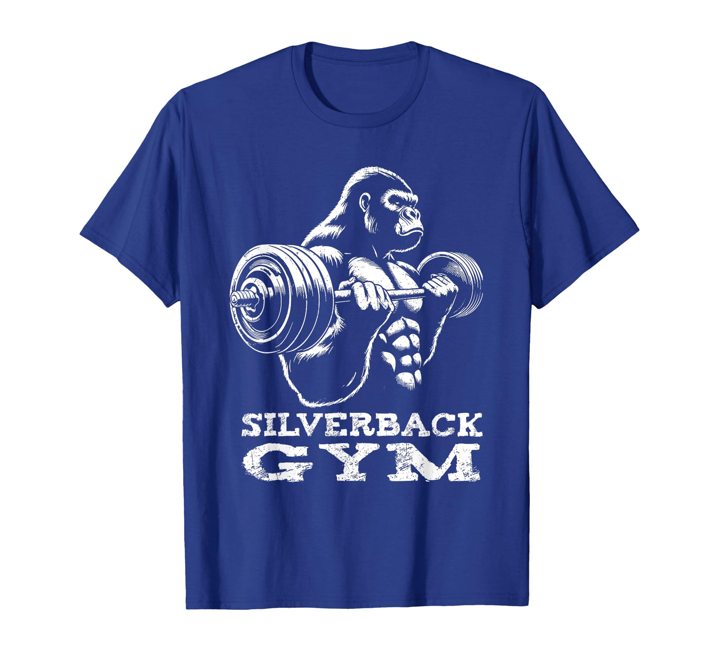 Silverback Gym Gorilla Weightlifting Workout Fitness Grunge T-Shirt