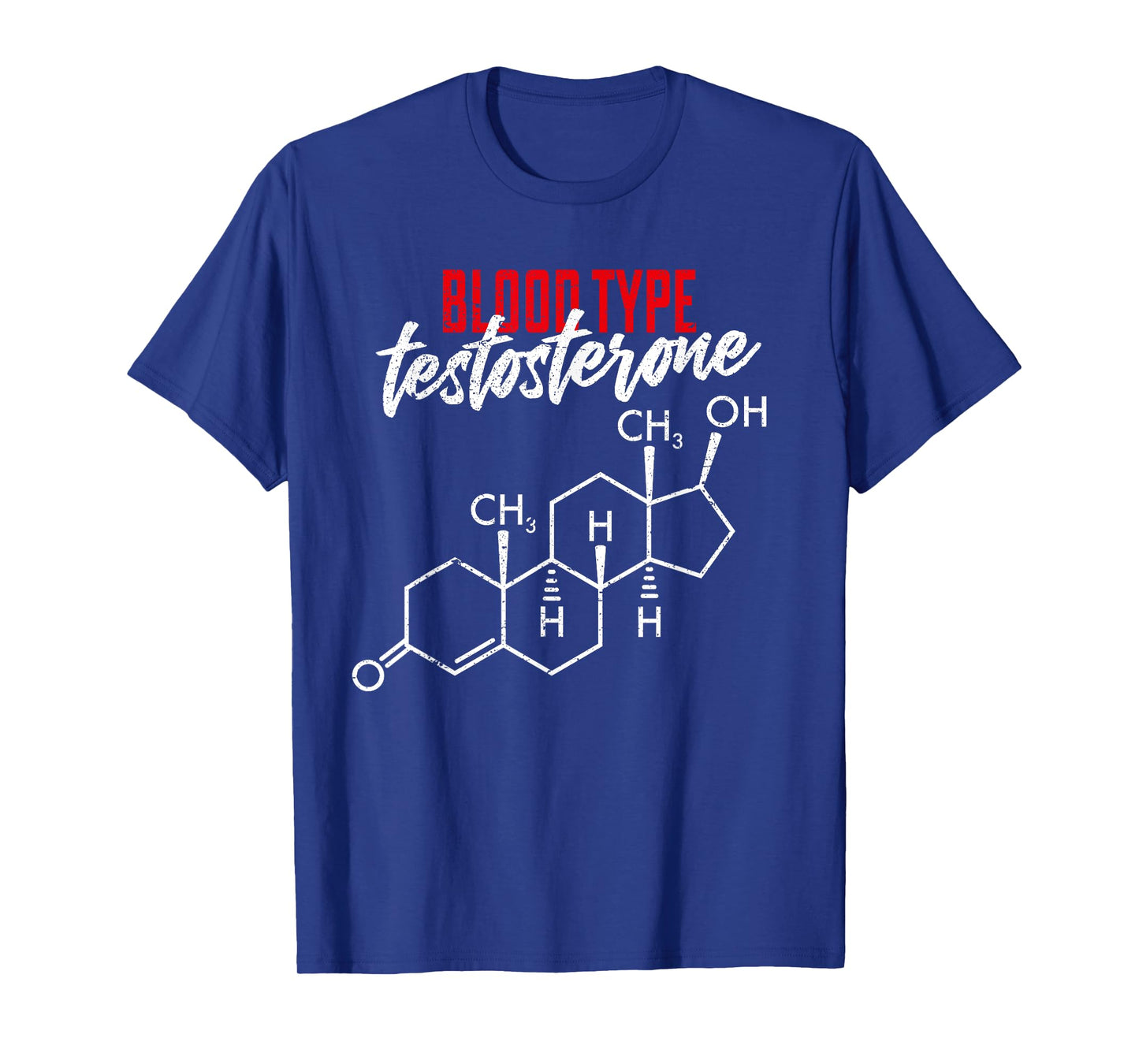 Funny Steroid Testosterone Anabolic Distressed Style T-Shirt