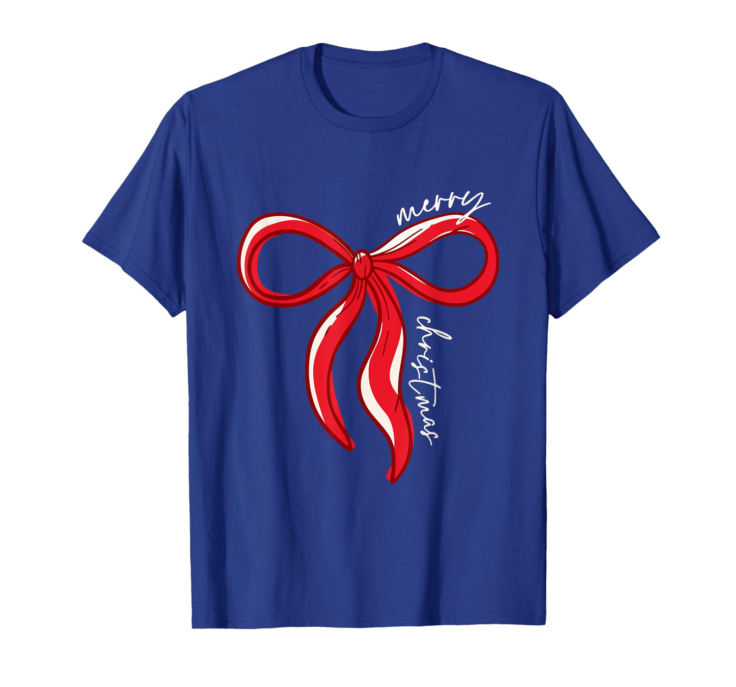 Merry Christmas Bow Red Santa Xmas Coquette Aesthetic T-Shirt