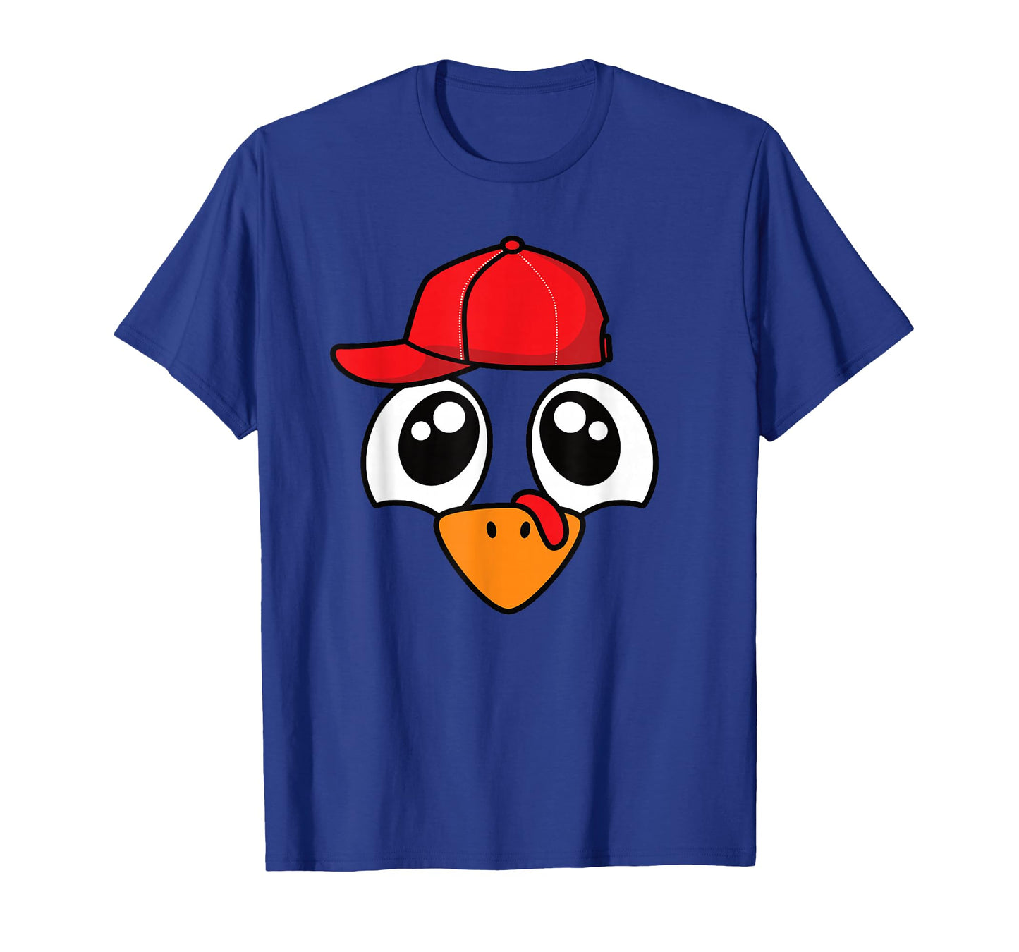 Funny Thanksgiving Turkey Face Men Boys Kids T-Shirt