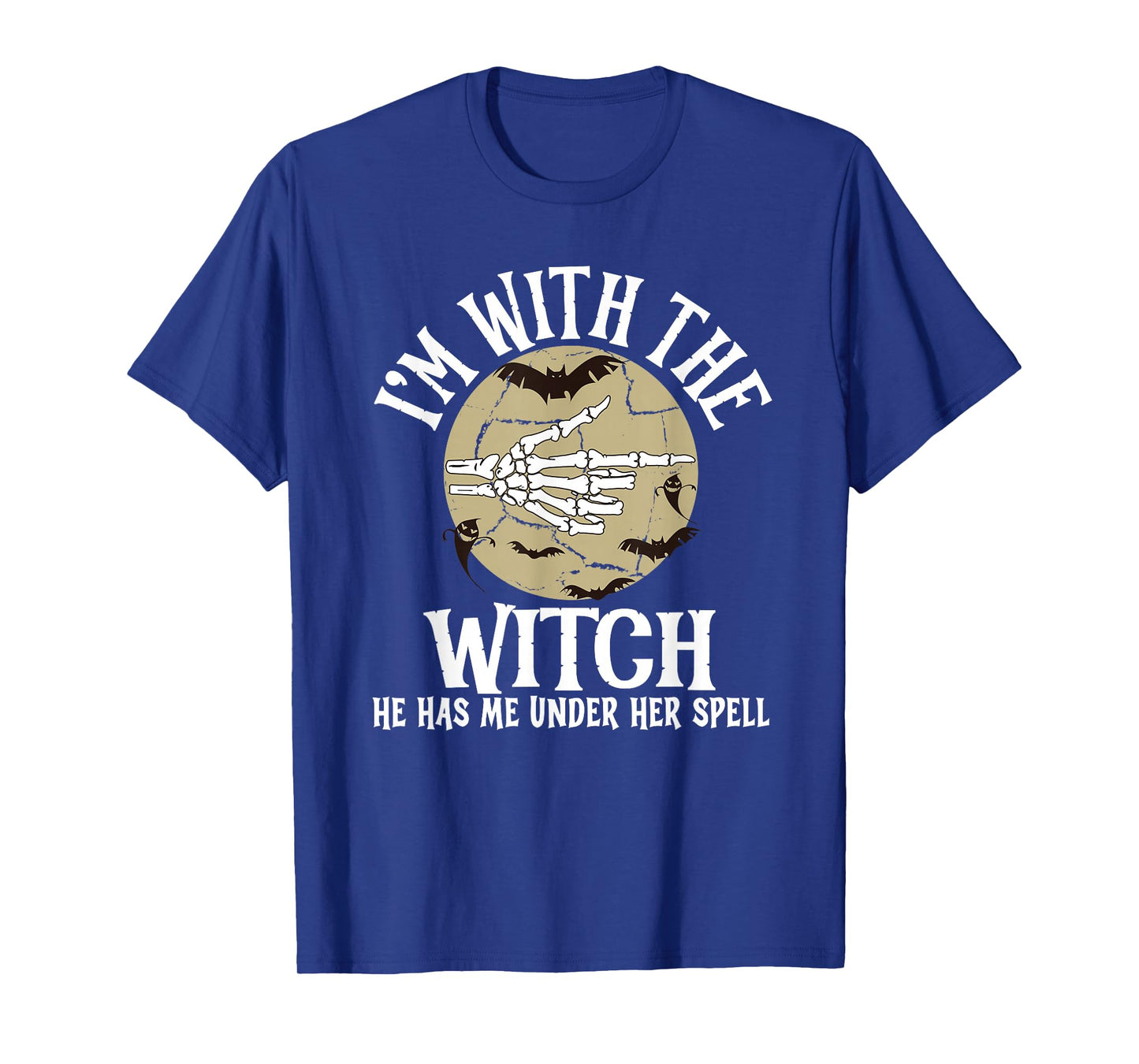 I'm with The Witch Funny Halloween Couple Costume Party T-Shirt